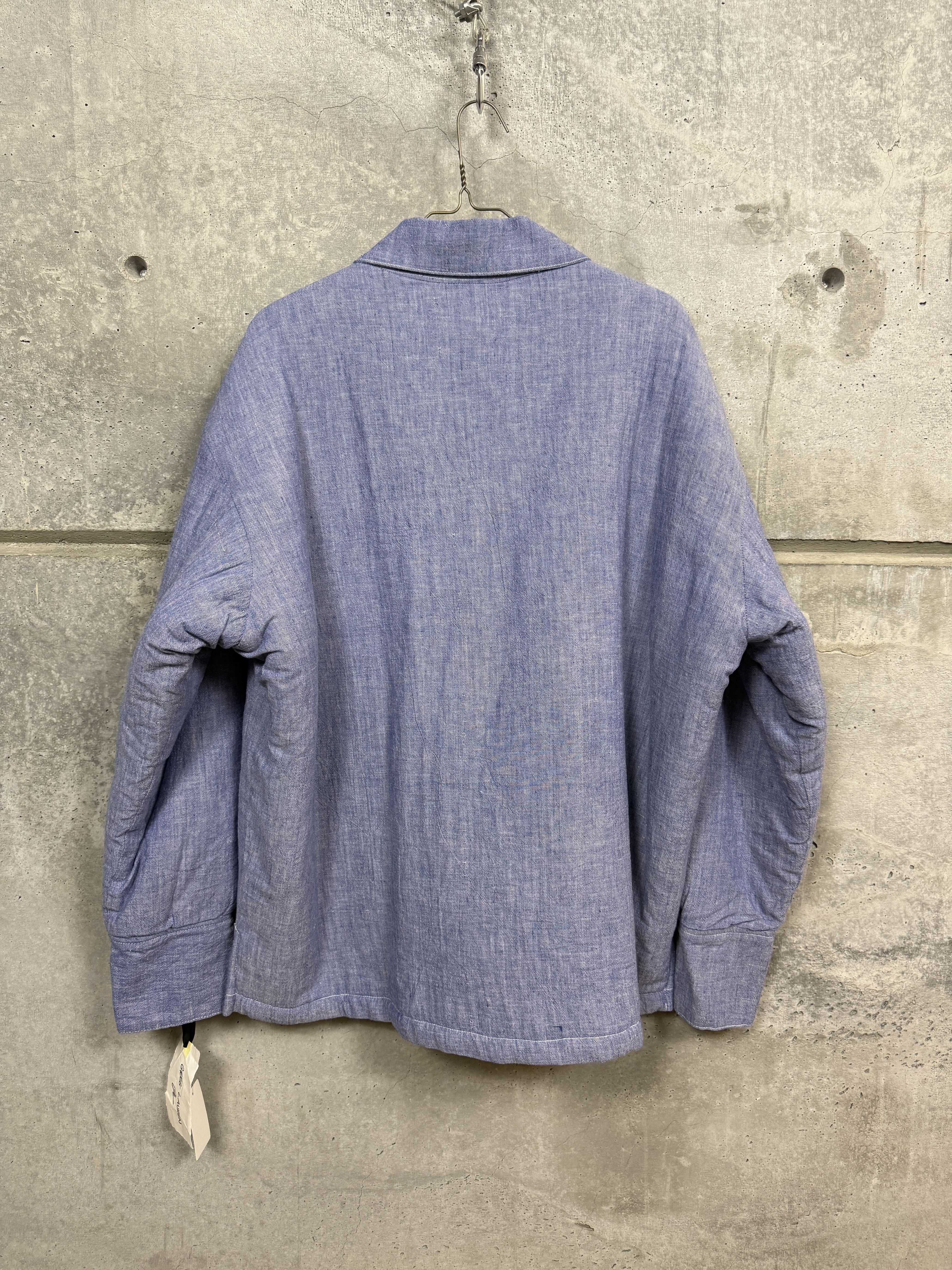 Greg Lauren $1300 Greg Lauren Chambray Sherpa Lined Jacket Size US XXL / EU 58 / 5 - 7 Thumbnail