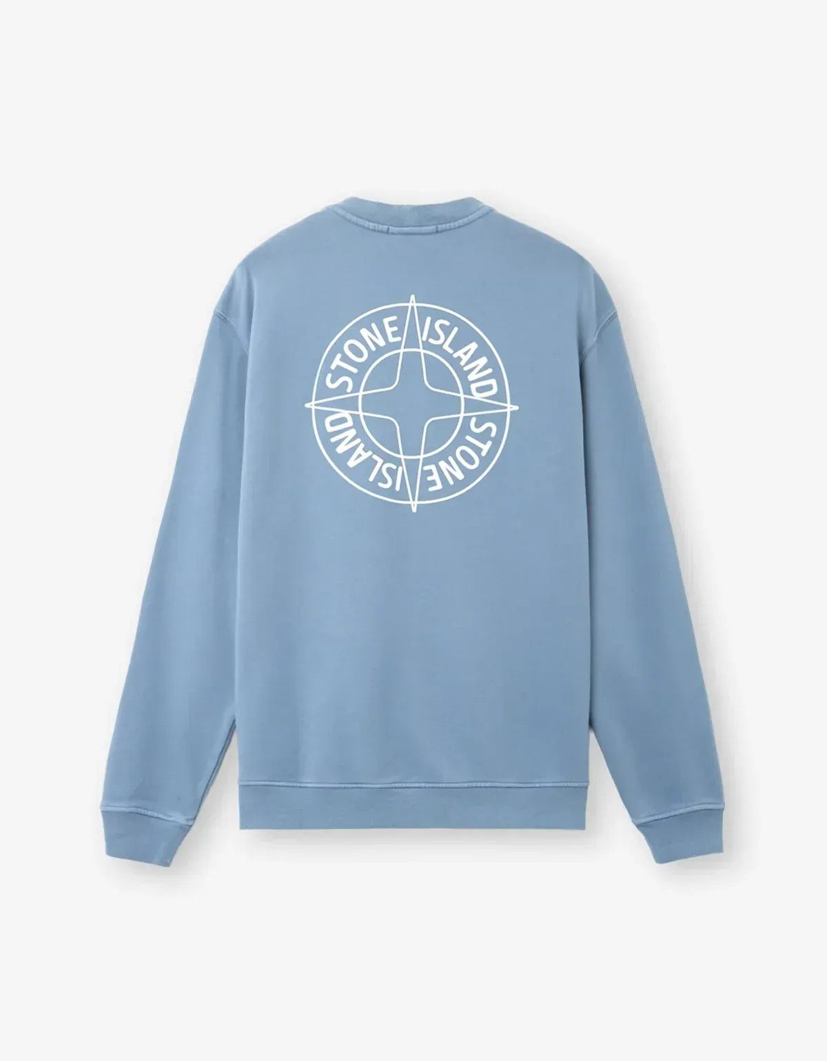 Stone Island Stone Island Avio Blue Logo Sweatshirt Size US L / EU 52-54 / 3 - 2 Thumbnail