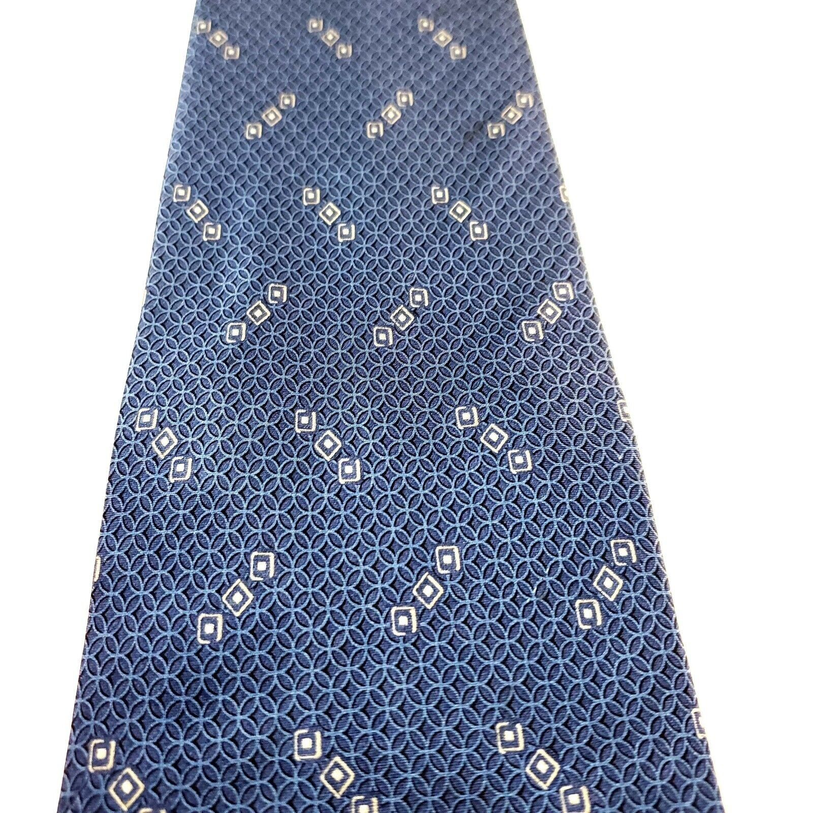 Nautica Nautica Blue Silk Tie Woven Wide Motif Size ONE SIZE - 2 Thumbnail