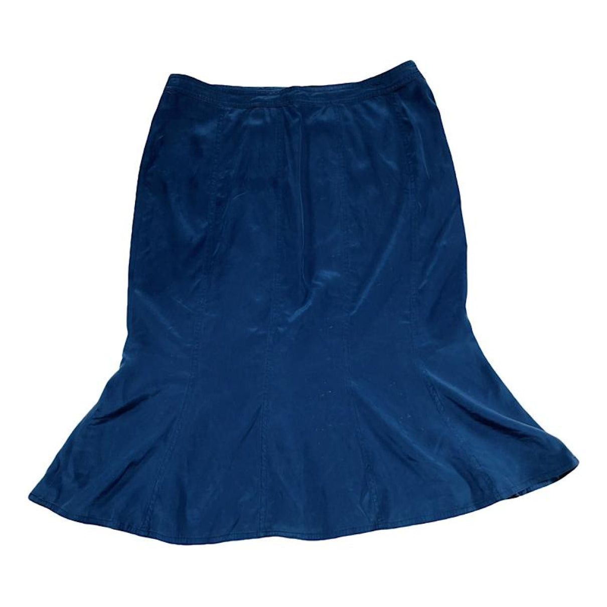 Other Saint Laurent Blue Silk Skirt Size 34" / US 12 / IT 48 - 1 Thumbnail