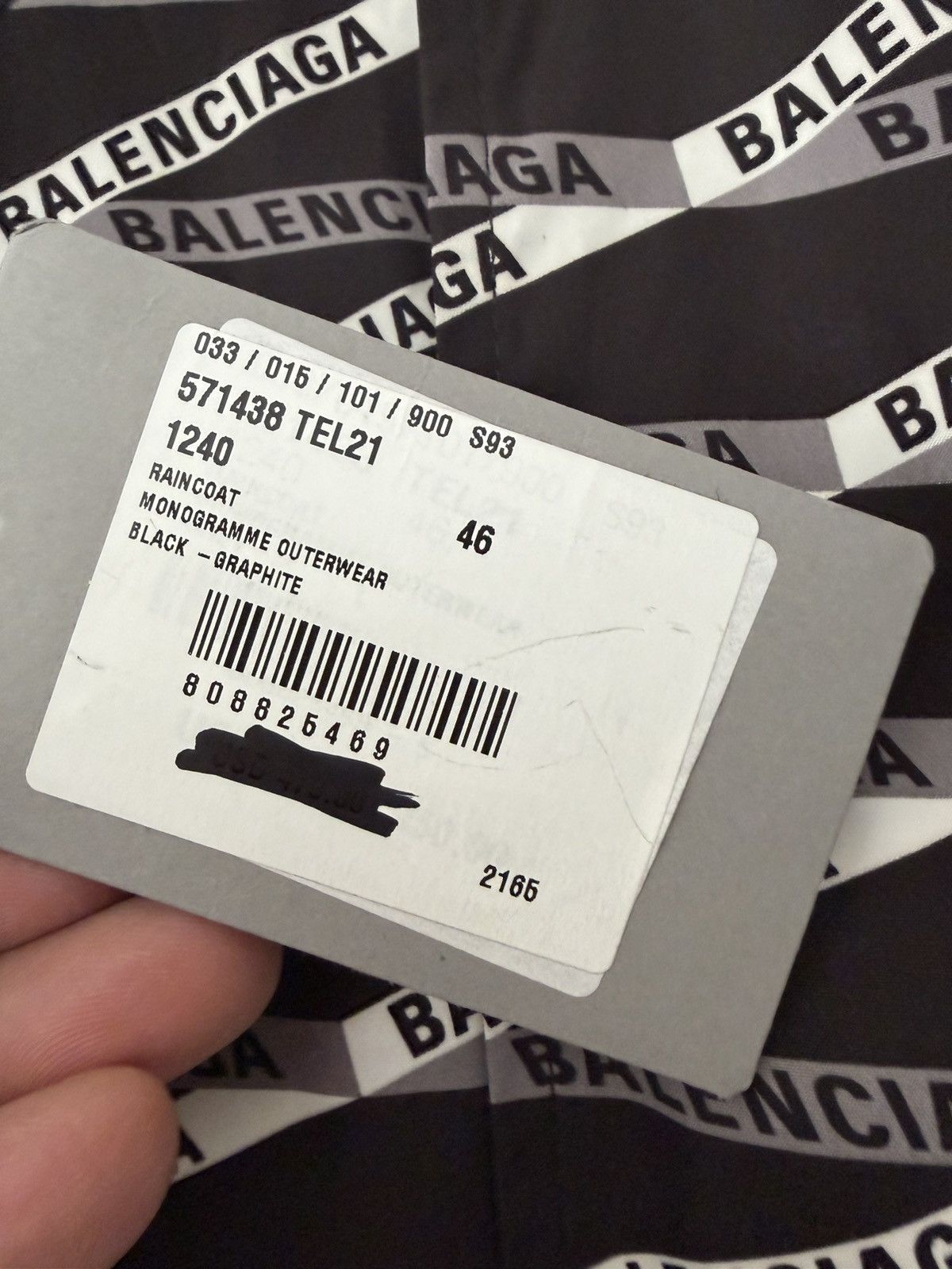 Balenciaga BALENCIAGA all over logo tech windbreaker jacket Size US S / EU 44-46 / 1 - 5 Thumbnail