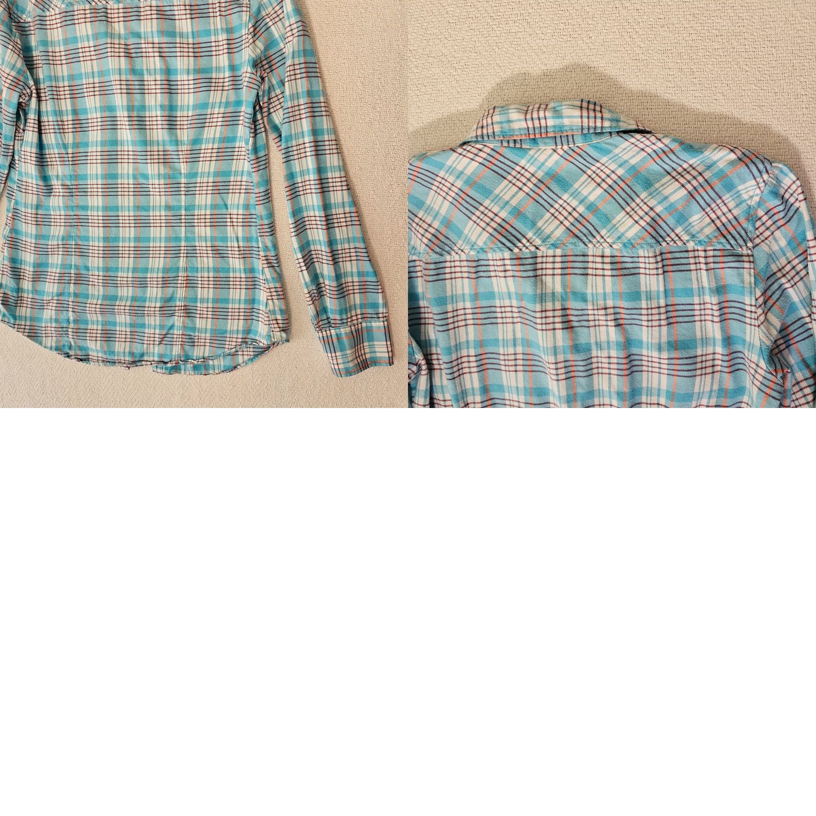J.Crew J.CREW Button-Up Shirt Womens XS Blue Plaid Long Sleeve Lightweight Shirt Size XS / US 0-2 / IT 36-38 - 9 Thumbnail