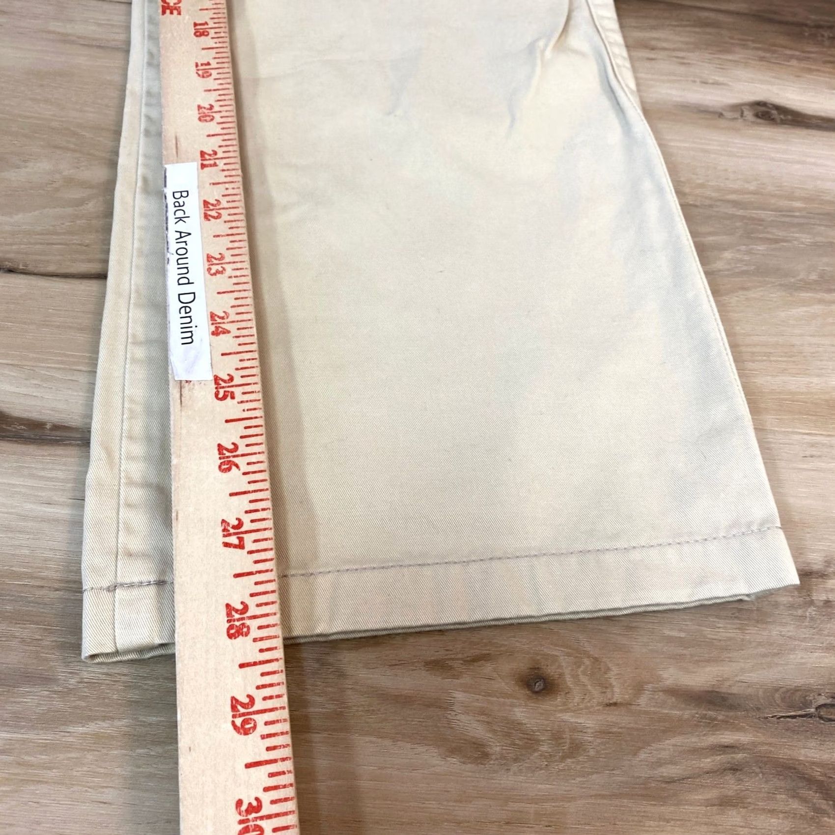 Unis UNIS Pants Mens 33 Khaki Cotton Button Fly Chinos Straight Made in Italy Size US 33 - 7 Thumbnail