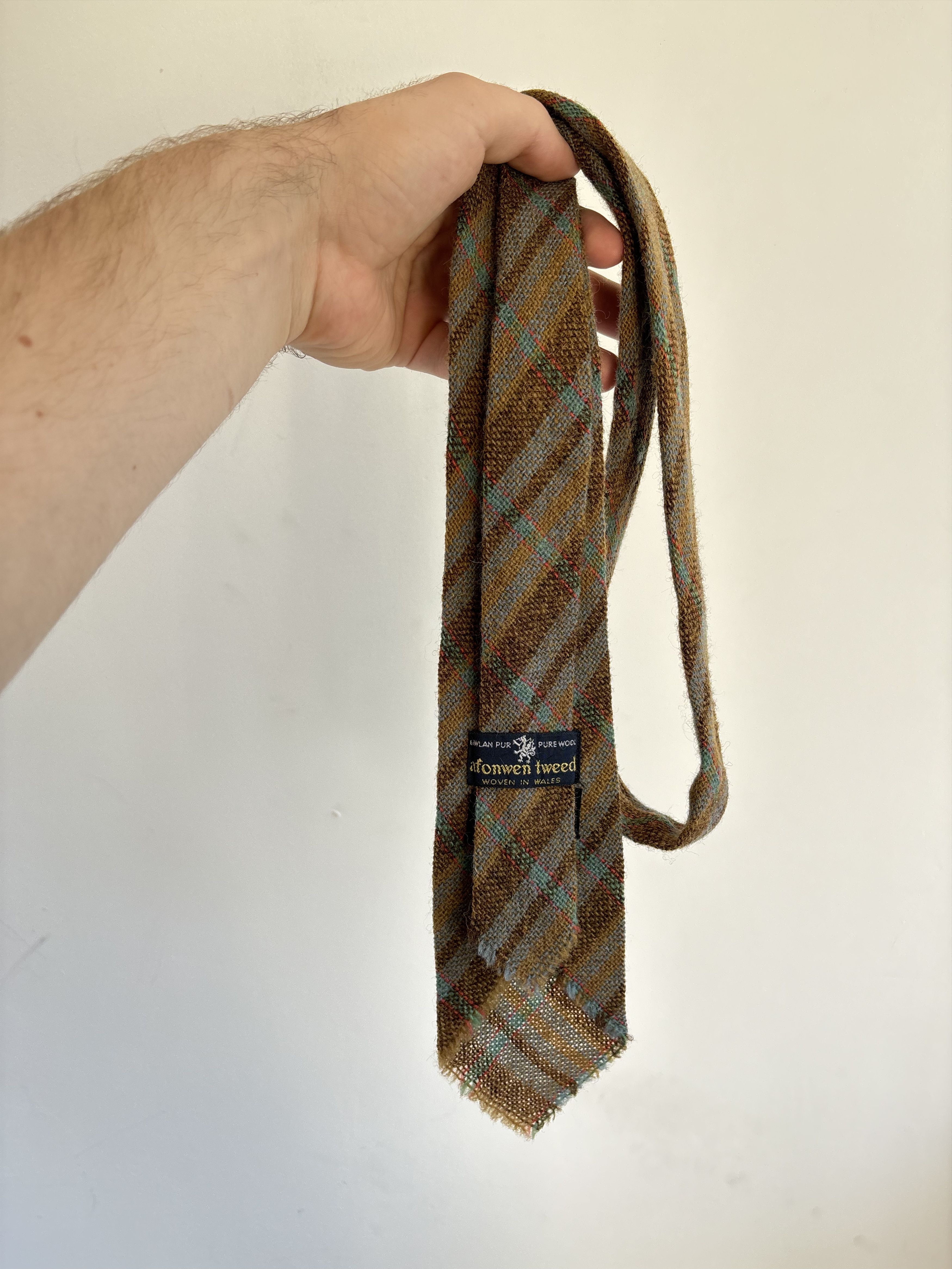Ziggy Chen Vintage Afonwen Tweed Wooven in Wales Tie Size ONE SIZE - 5 Thumbnail