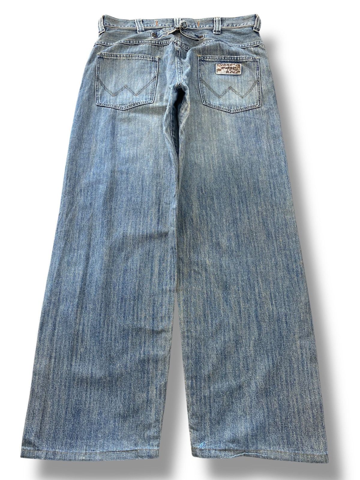 Wrangler Wrangler Acid Wash Style Baggy Leg Jeans Size US 33 - 3 Thumbnail