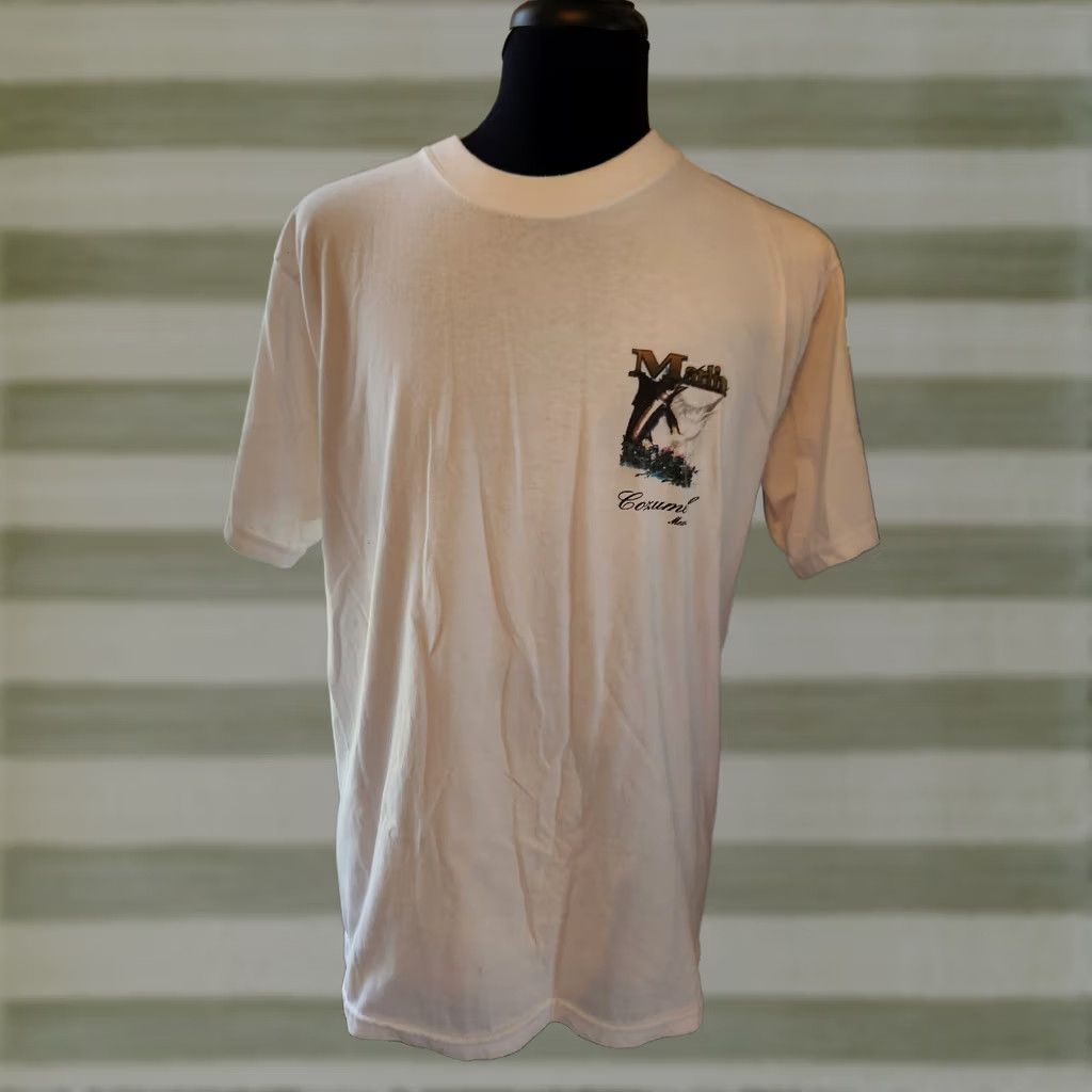 Doublet VINTAGE Dolphins Marlin Cozumel Mexico Whitt Double Sided T Shirt XXL XL? Size US XL / EU 56 / 4 - 1 Thumbnail