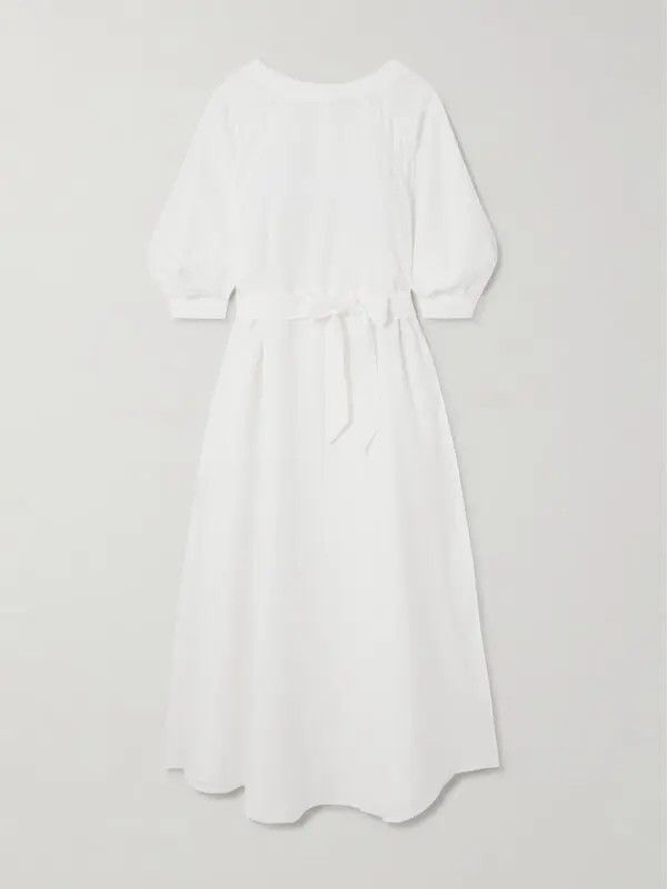 Loro Piana o1srvl11e0526 FAN6973 Mina Dress in White Size S / US 4 / IT 40 - 1 Thumbnail