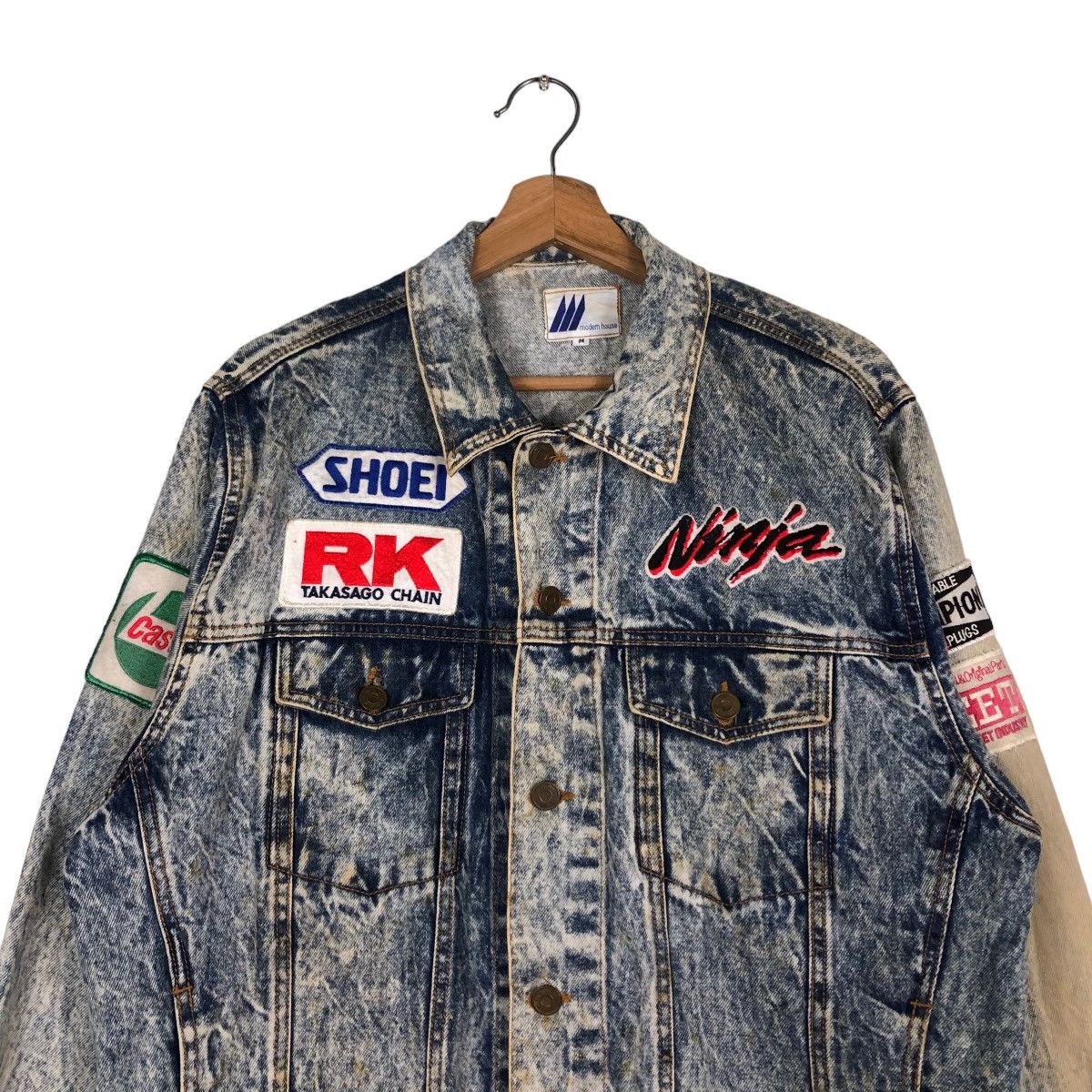 Japanese Brand 🔥Vintage Trucker Denim Jacket Biker Modern House Japan Size US M / EU 48-50 / 2 - 3 Thumbnail