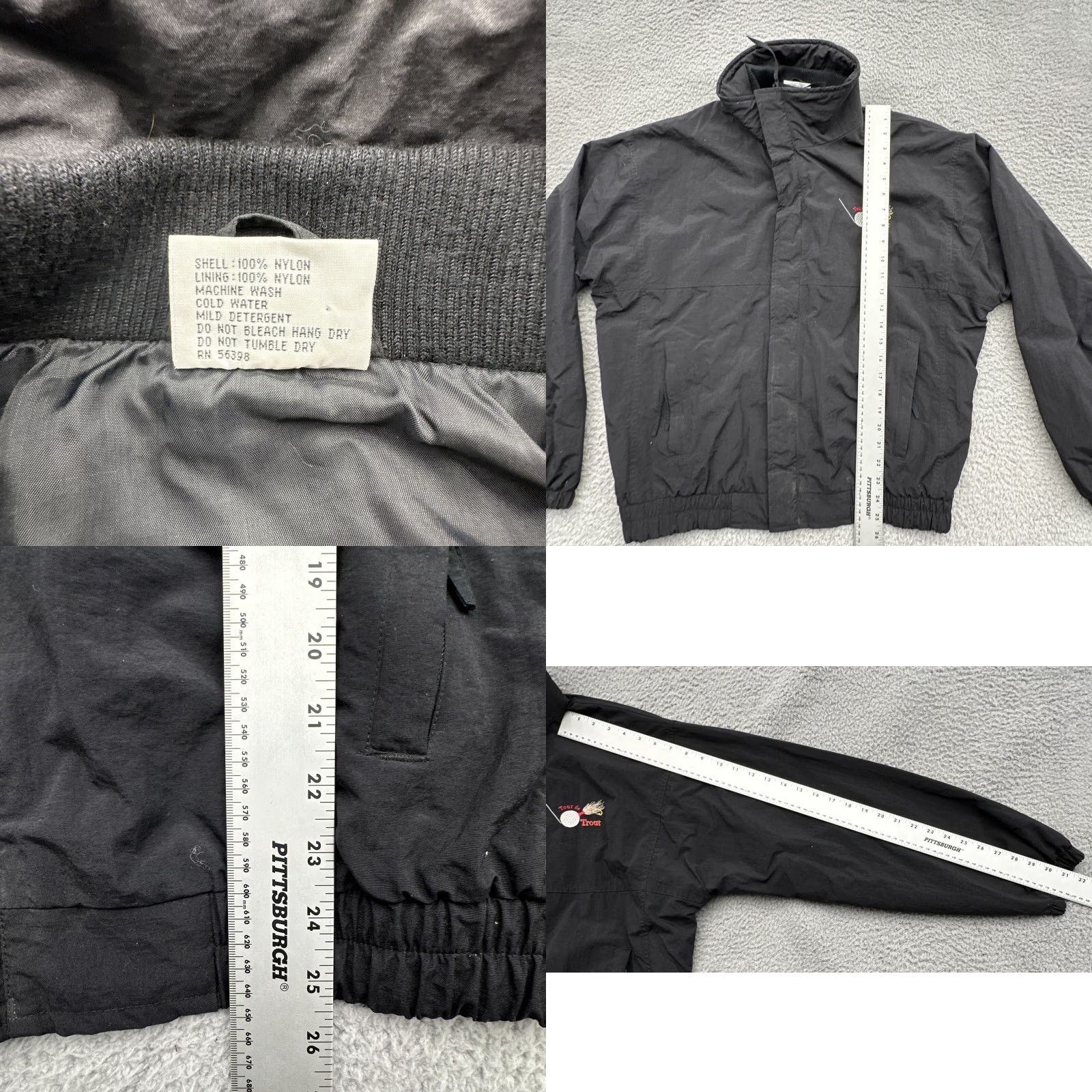Vintage VINTAGE Fahrenheit Windbreaker Jacket 90s Black XL Men Shirt? Size US XL / EU 56 / 4 - 9 Thumbnail