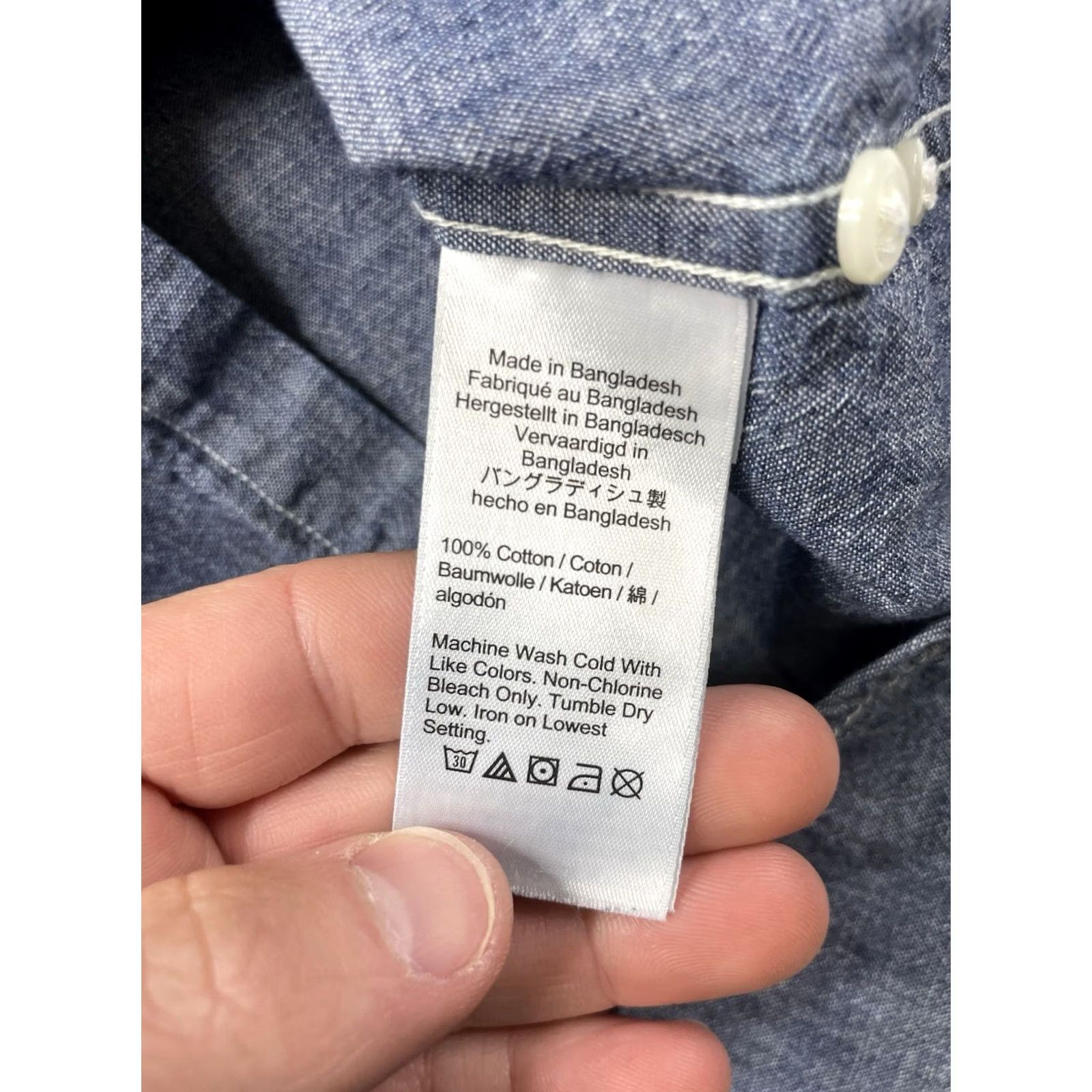 J.Crew J. Crew Shirt Button-Up Slim Chambray Cotton Blue Long Sleeve Button-Down XS-XL Size US XL / EU 56 / 4 - 7 Thumbnail