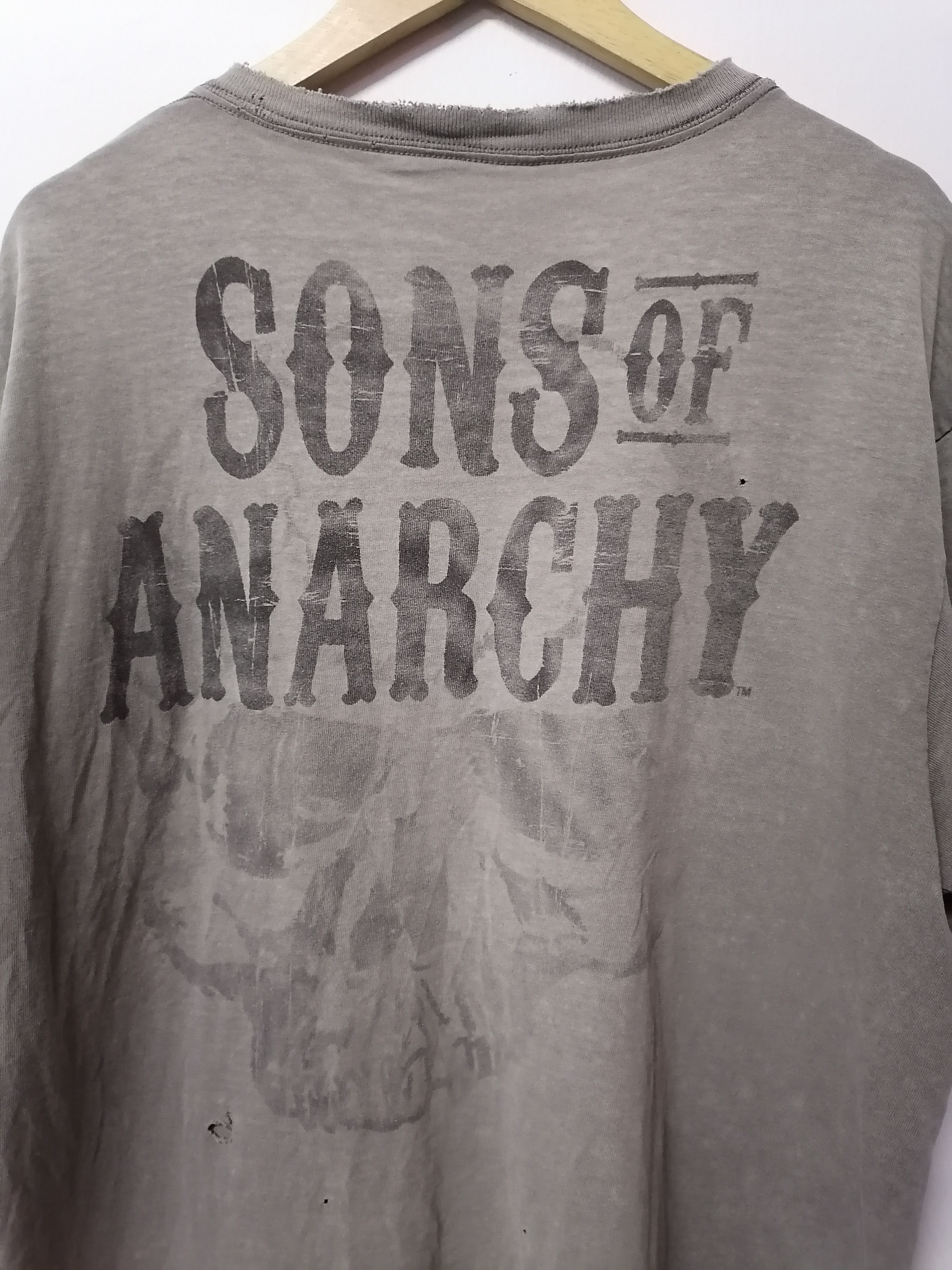 Harley Davidson × Sons of Henrey × Vintage Trashed Faded Vintage 00s Sons Of Anarchy Samcro Tees Size US L / EU 52-54 / 3 - 7 Thumbnail