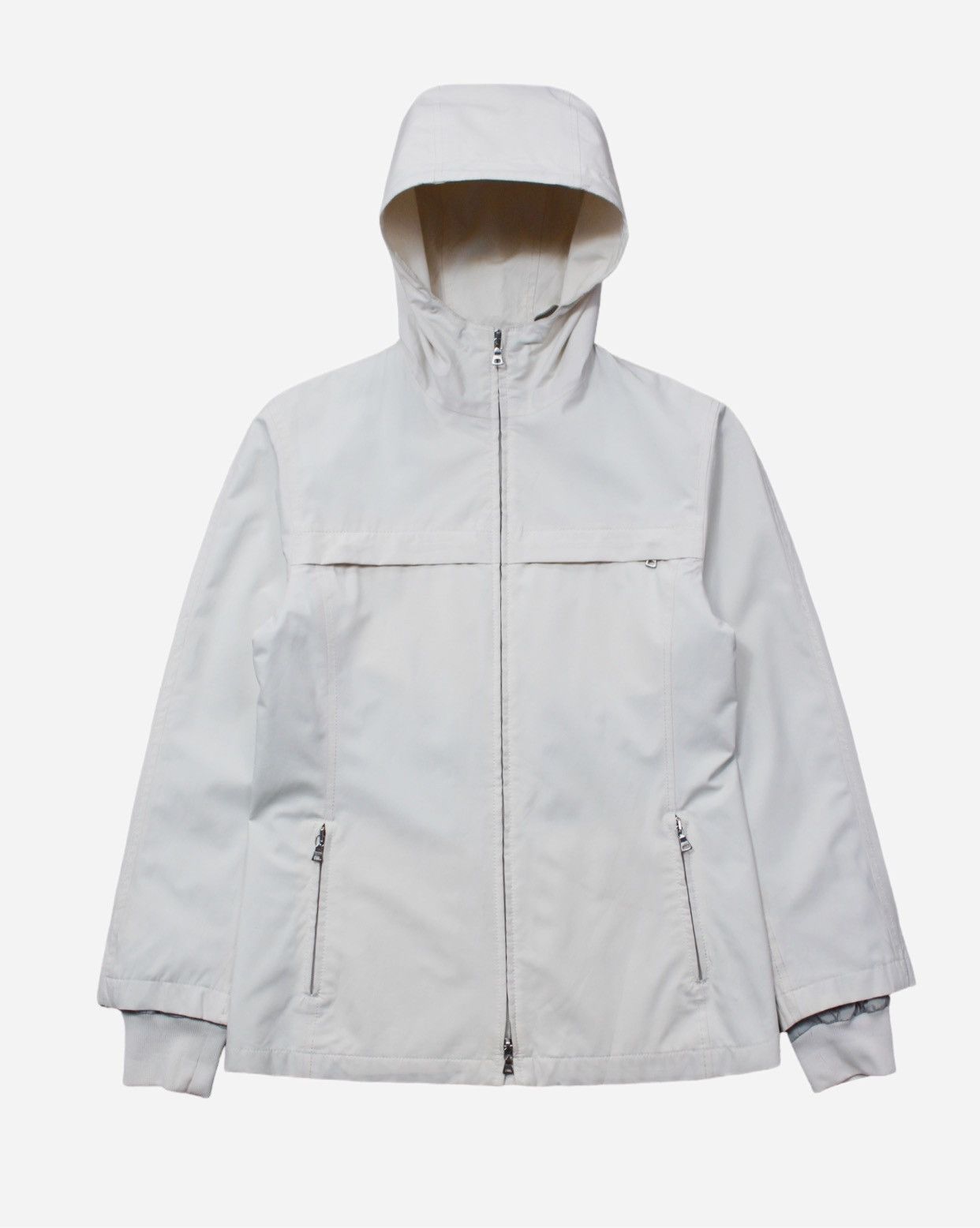 Image of Goretex x Prada 00S Prada Gore Tex Hooded Jacket in White, Men's (Size Small)