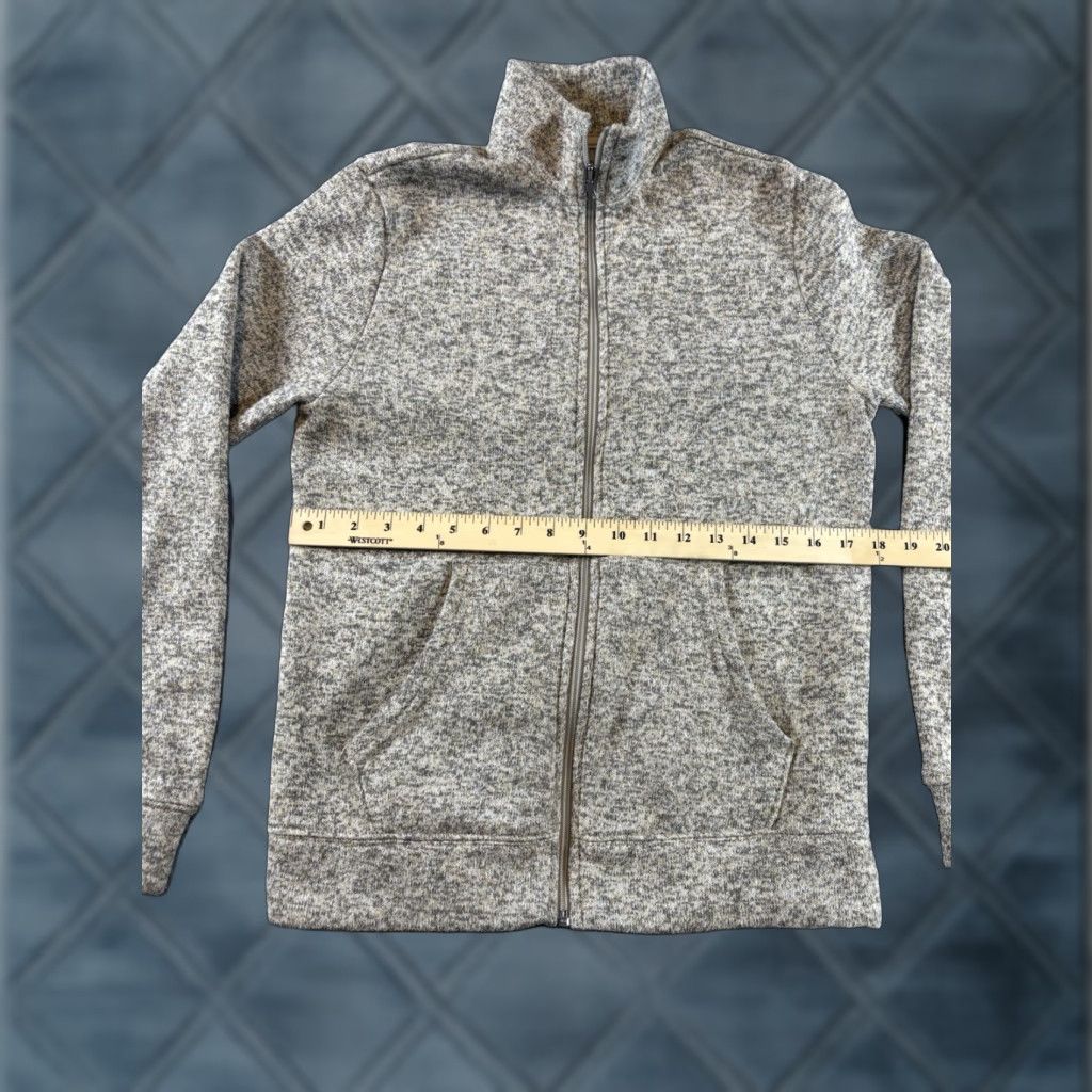 Old Navy Old Navy Men’s Basic Full-Zip Gray Jacket | Size Small | Jacket Size US S / EU 44-46 / 1 - 1 Thumbnail