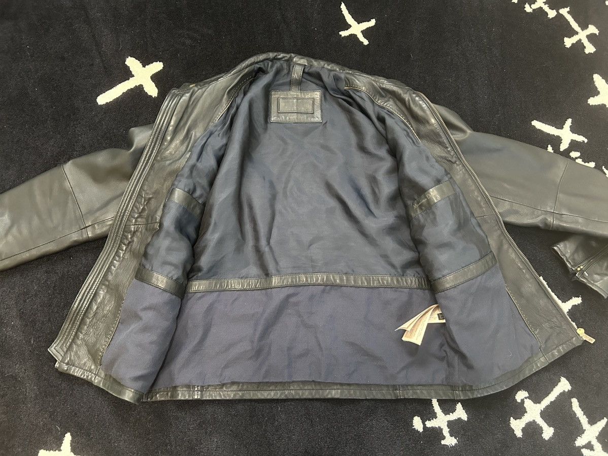 Massimo Dutti Massimo Dutti 2000s Vintage Leather Racer Jacket Size US M / EU 48-50 / 2 - 3 Thumbnail