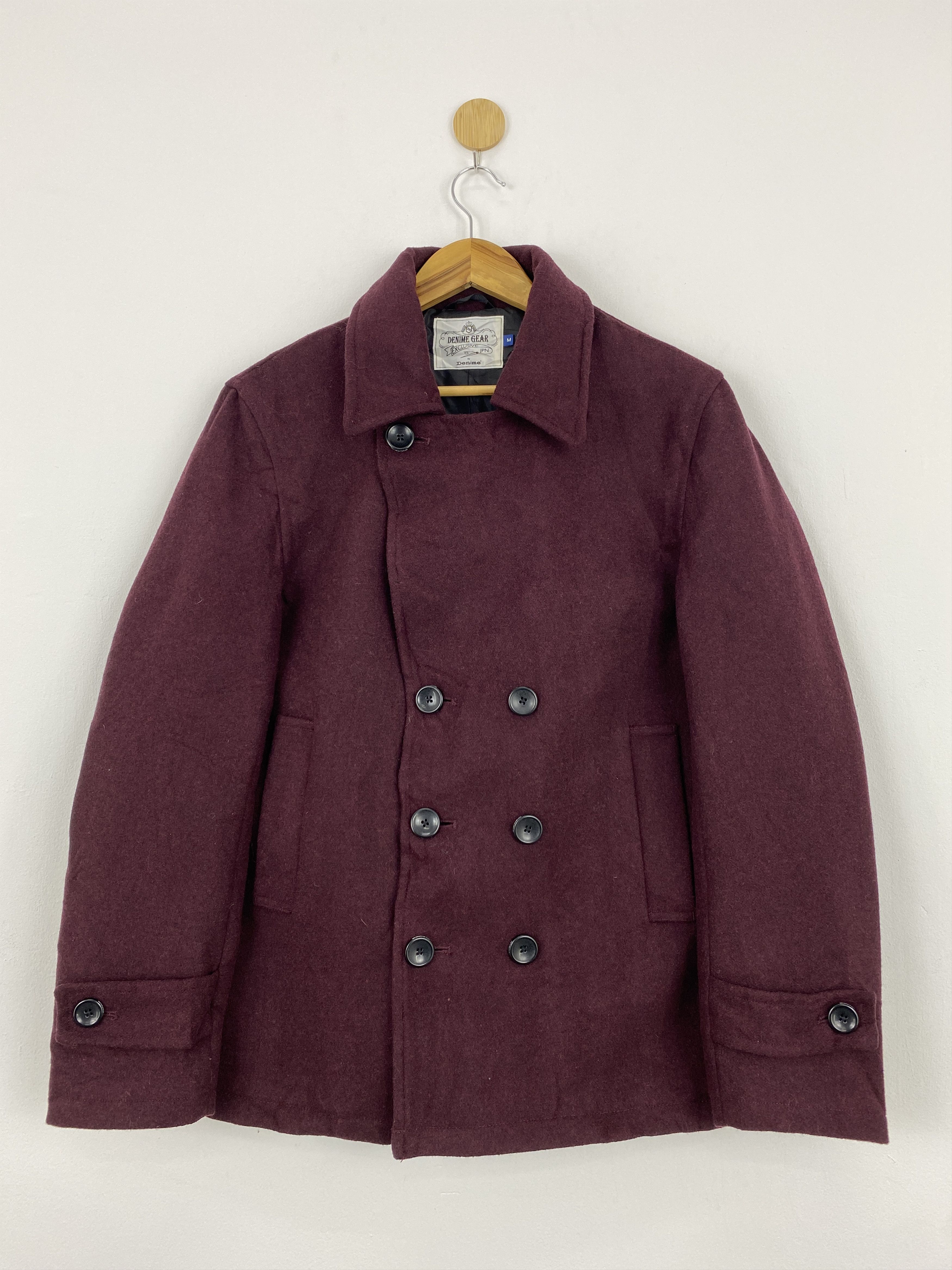 Denime Denime Jeans Double Breasted Wool Jacket J1726 Size US M / EU 48-50 / 2 - 1 Thumbnail