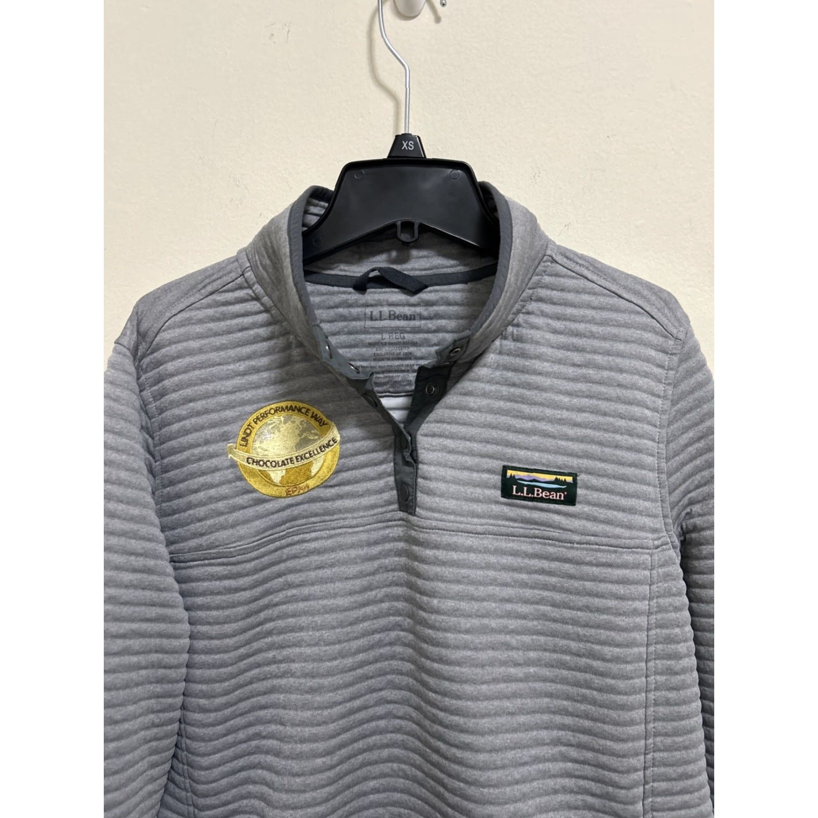 Vintage LL Bean Airlight Knit Pullover Sweatshirt Womens Large Grey Lightweight 1/4 Snap Sweatshirt Pullover Long Sleeve Casual Activewear Outerwear Size L / US 10 / IT 46 - 2 Thumbnail