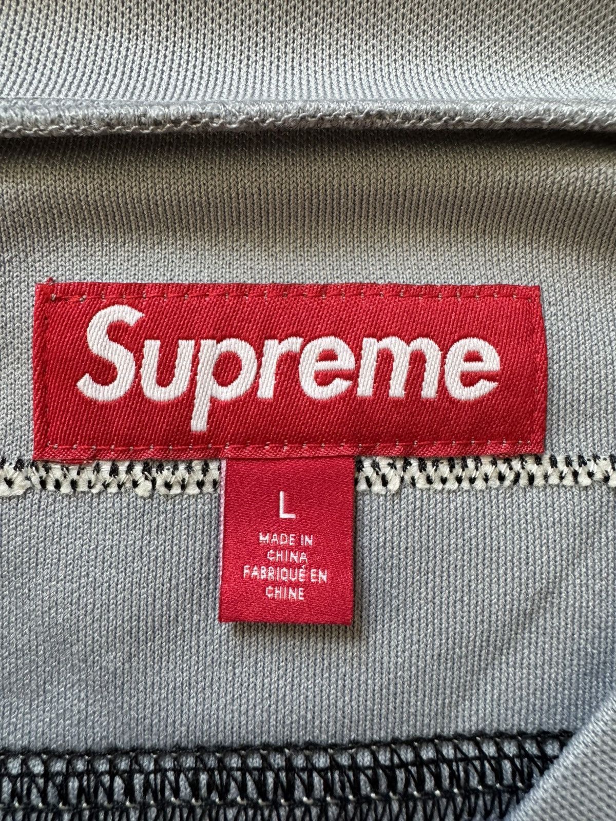 Supreme Supreme Fire & Ice Patches Hockey Jersey Black Grey Size US L / EU 52-54 / 3 - 15 Thumbnail