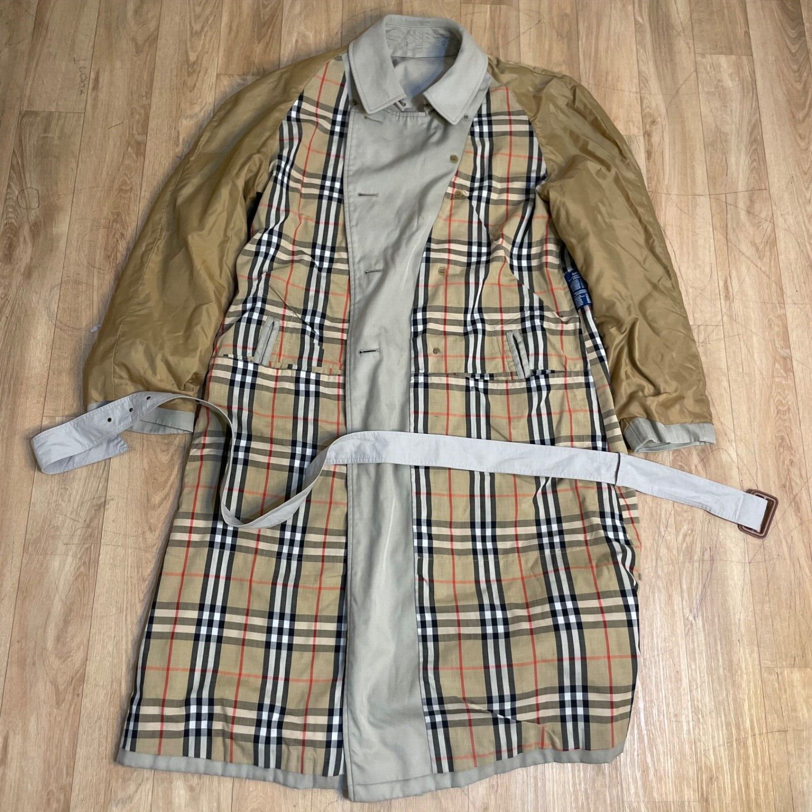 Burberry Burberry Trench Coat Nova Check Vintage made in england Size US M / EU 48-50 / 2 - 4 Thumbnail
