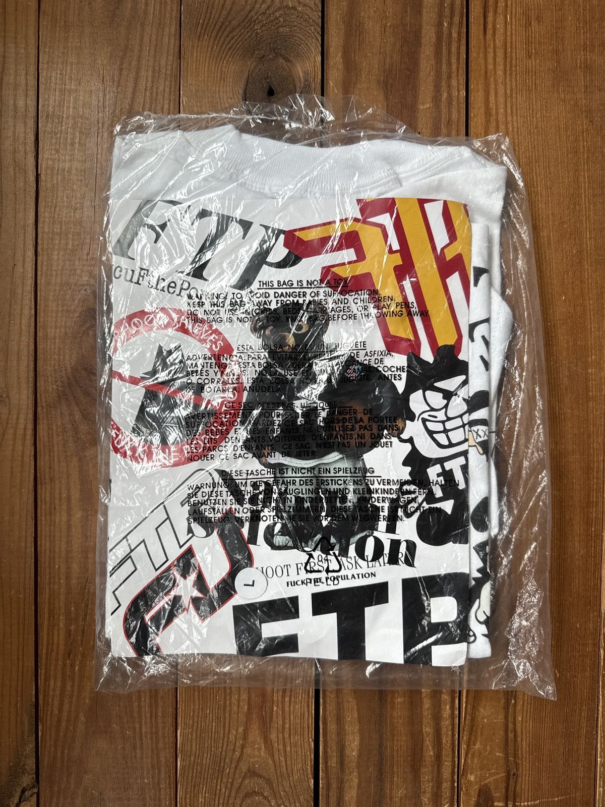 Fuck The Population FTP 10th Anniversary Archive Logo White Tee Shirt Size US L / EU 52-54 / 3 - 2 Thumbnail