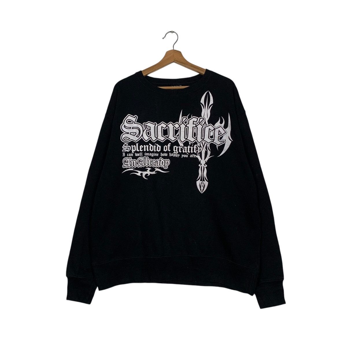 Japanese Brand Sacrifice Splendid Of Gratify Sweatshirt Size US L / EU 52-54 / 3 - 1 Thumbnail