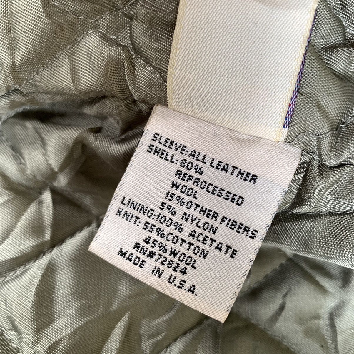Leather Rare! Vintage 90s Golden Bear Oslo Wool Varsity Jacket Size US S / EU 44-46 / 1 - 15 Thumbnail