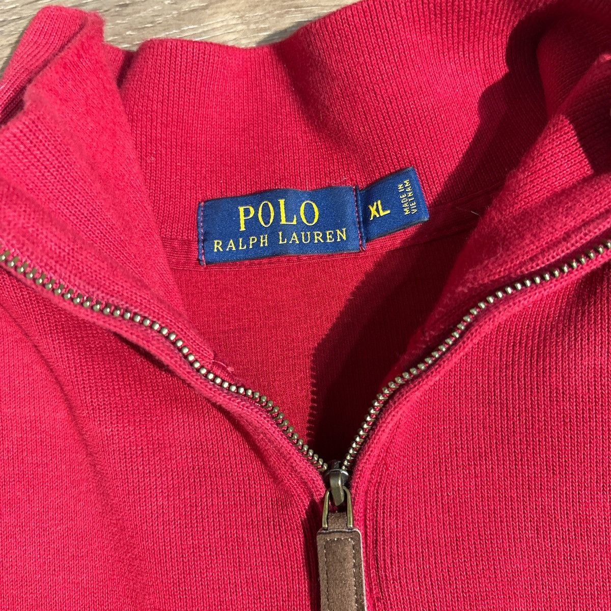 Polo Ralph Lauren Polo Ralph Lauren Red Quarter Zip Sweater Size XL Size US XL / EU 56 / 4 - 3 Thumbnail