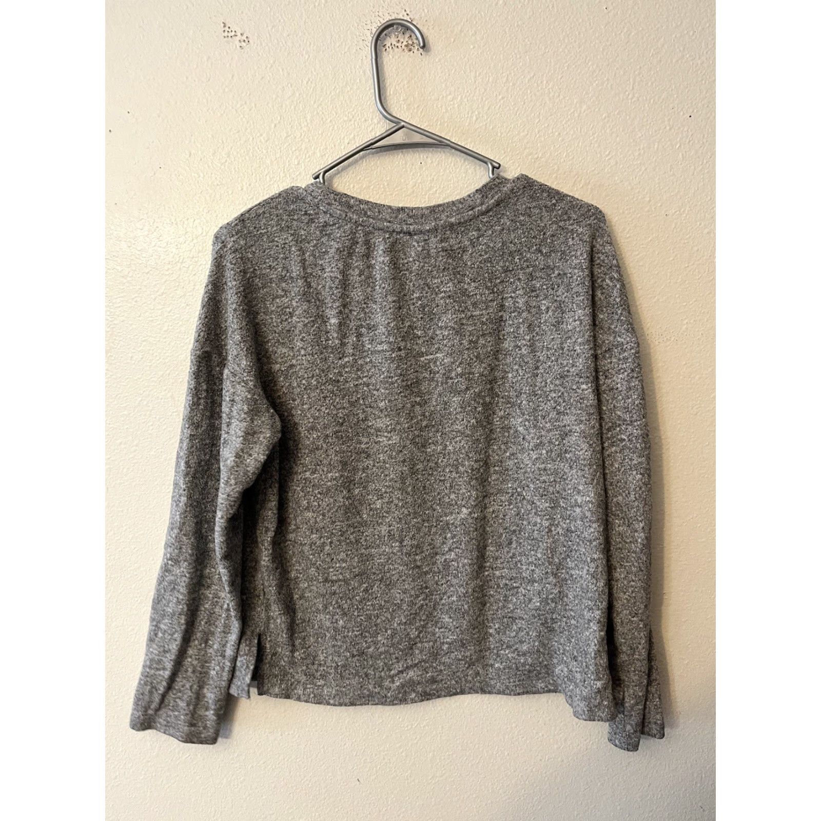H&M H&M Basic Round Neck Pullover Sweater Women's Small Gray Long Sleeve Size S / US 4 / IT 40 - 2 Thumbnail