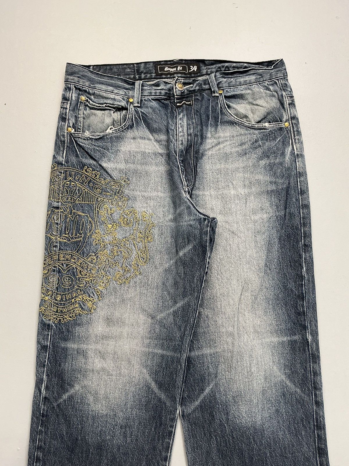 Wrung Vintage wrung Davidson embroidered denim Size US 36 / EU 52 - 5 Thumbnail