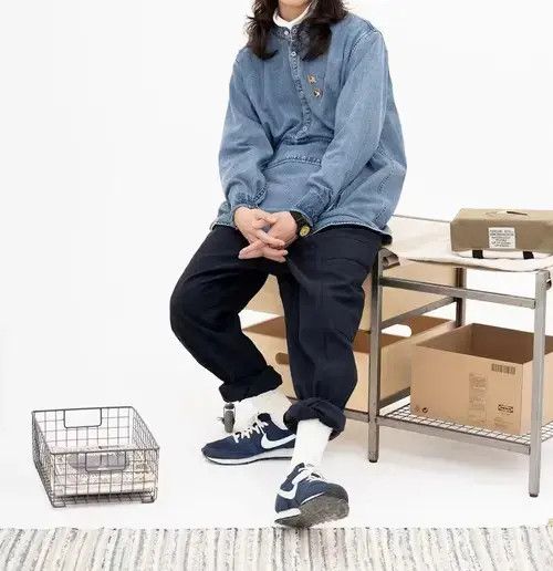 Japanese Brand 21SS Indigo Union Japan Navy Multi Pockets Worker Pants Size US 34 / EU 50 - 2 Thumbnail