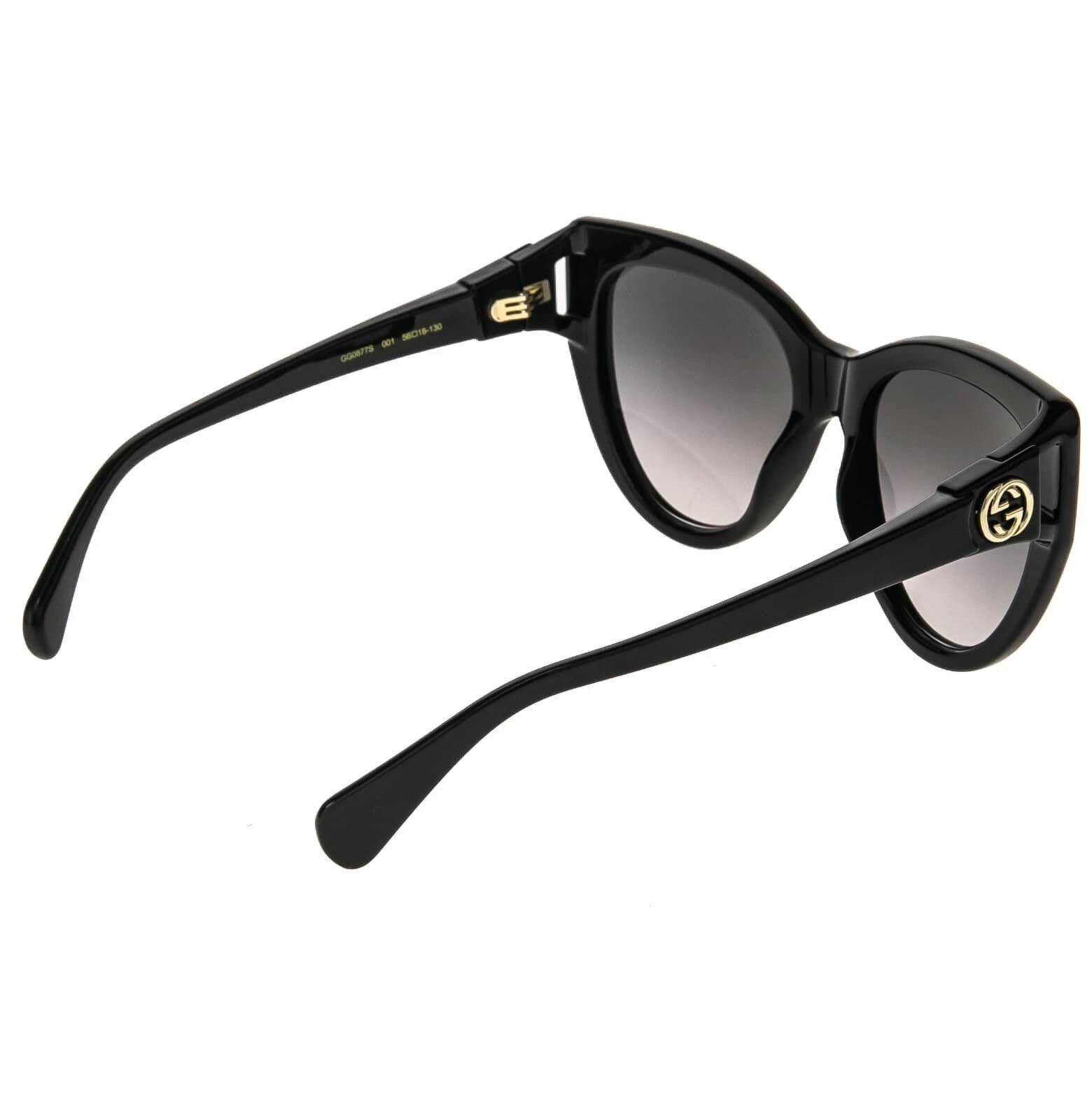 Gucci GUCCI GG0877S 0877 Black Oversized Cat eye Logo 001 Size ONE SIZE - 7 Thumbnail