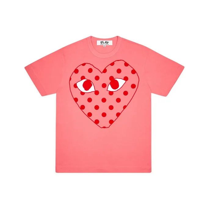 Comme des Garçons Play Red Heart Polka Dot T-shirt 0079