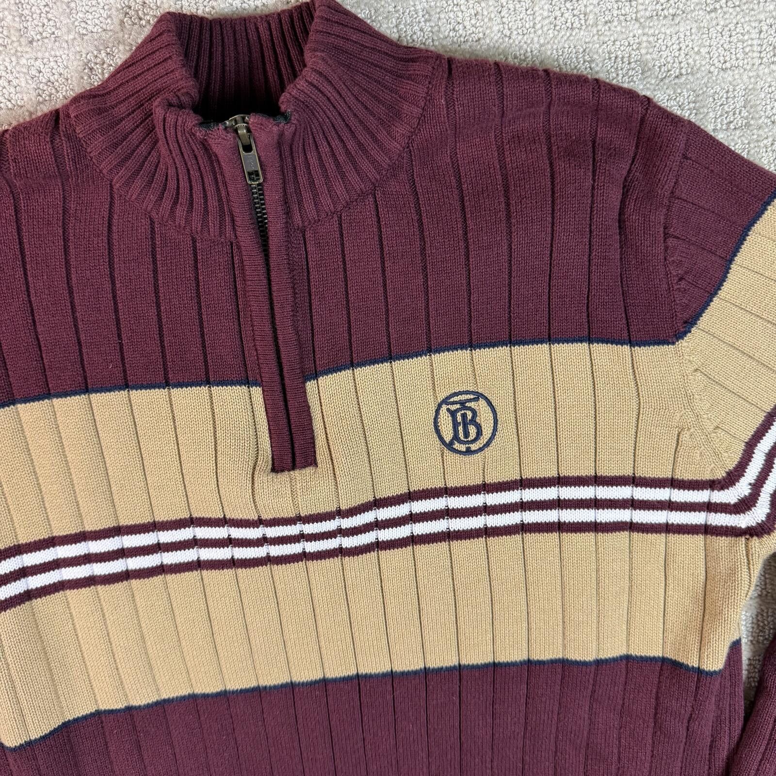 Burberry Burberry London England Quarter Zip Knit Sweater XL Size US XL / EU 56 / 4 - 2 Thumbnail