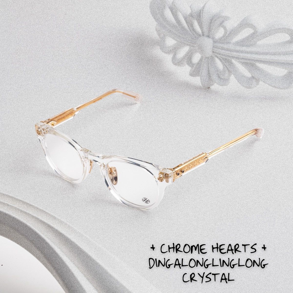 Chrome Hearts CHROME HEARTS DINGALONGLINGLONG CRYSTAL GLASSES Size ONE SIZE - 1 Thumbnail