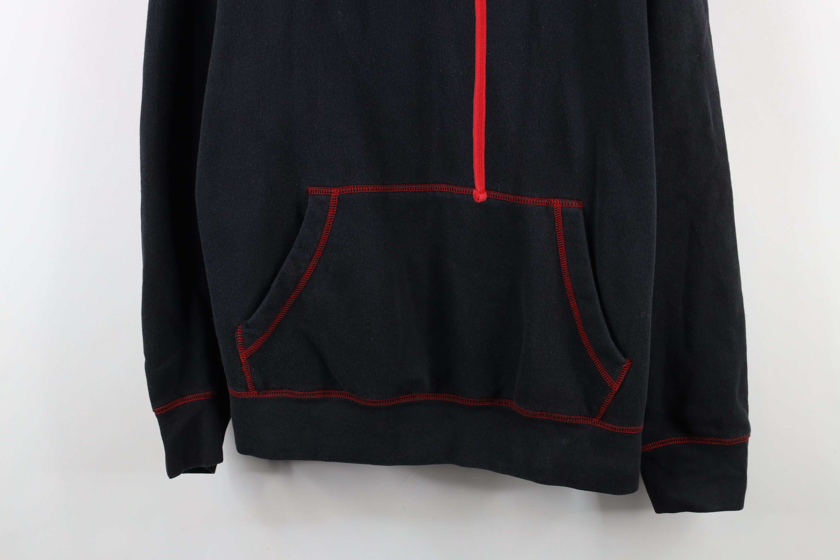 Vintage Vintage 90s Y2K Streetwear Blank Hoodie Sweatshirt Black Size US M / EU 48-50 / 2 - 3 Thumbnail