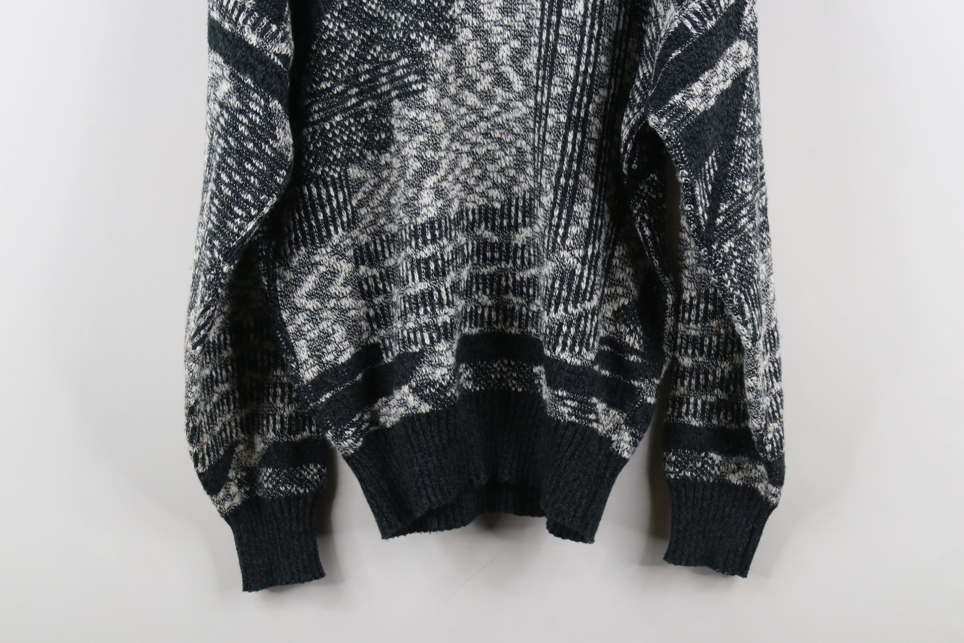 Vintage Vintage 90s Streetwear Abstract Knit Crewneck Sweater Size US M / EU 48-50 / 2 - 11 Thumbnail