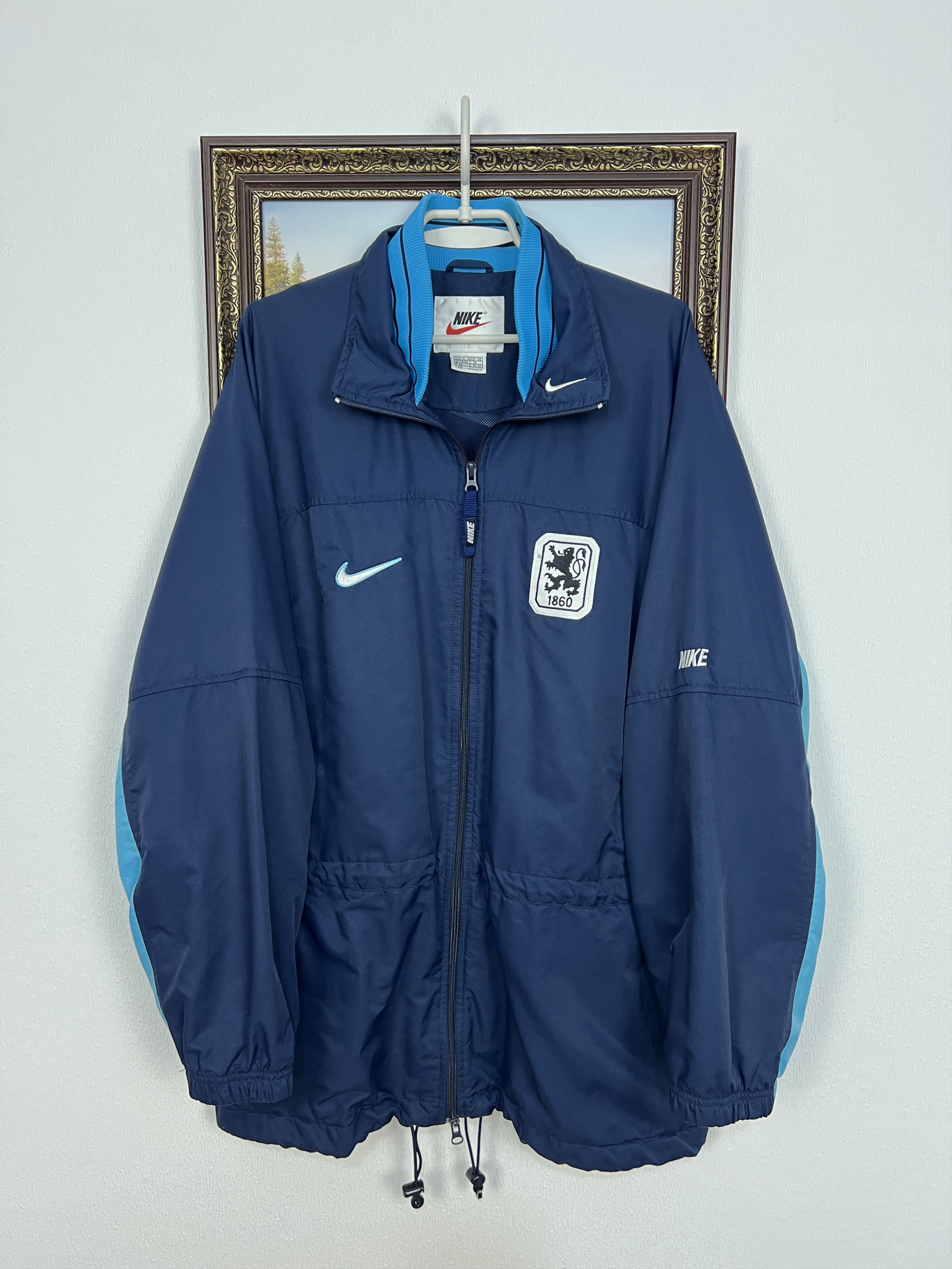 Nike Vintage 90's Nike 1860 Munich Football Jacket Bomber Size US L / EU 52-54 / 3 - 1 Thumbnail