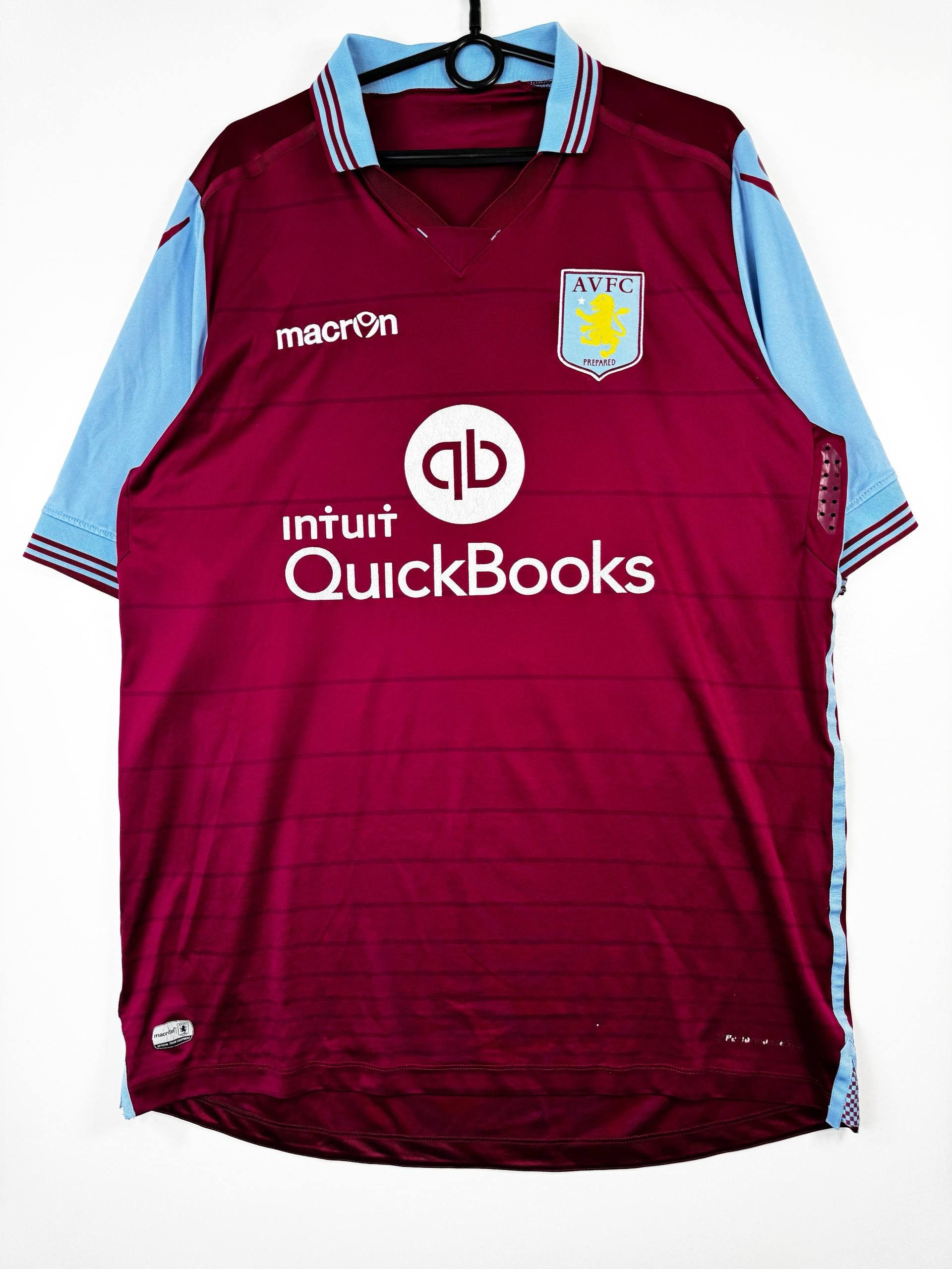 Umbro Aston Villa 2015 2016 Home Shirt Macron Football Jersey XXL Size US XXL / EU 58 / 5 - 1 Thumbnail
