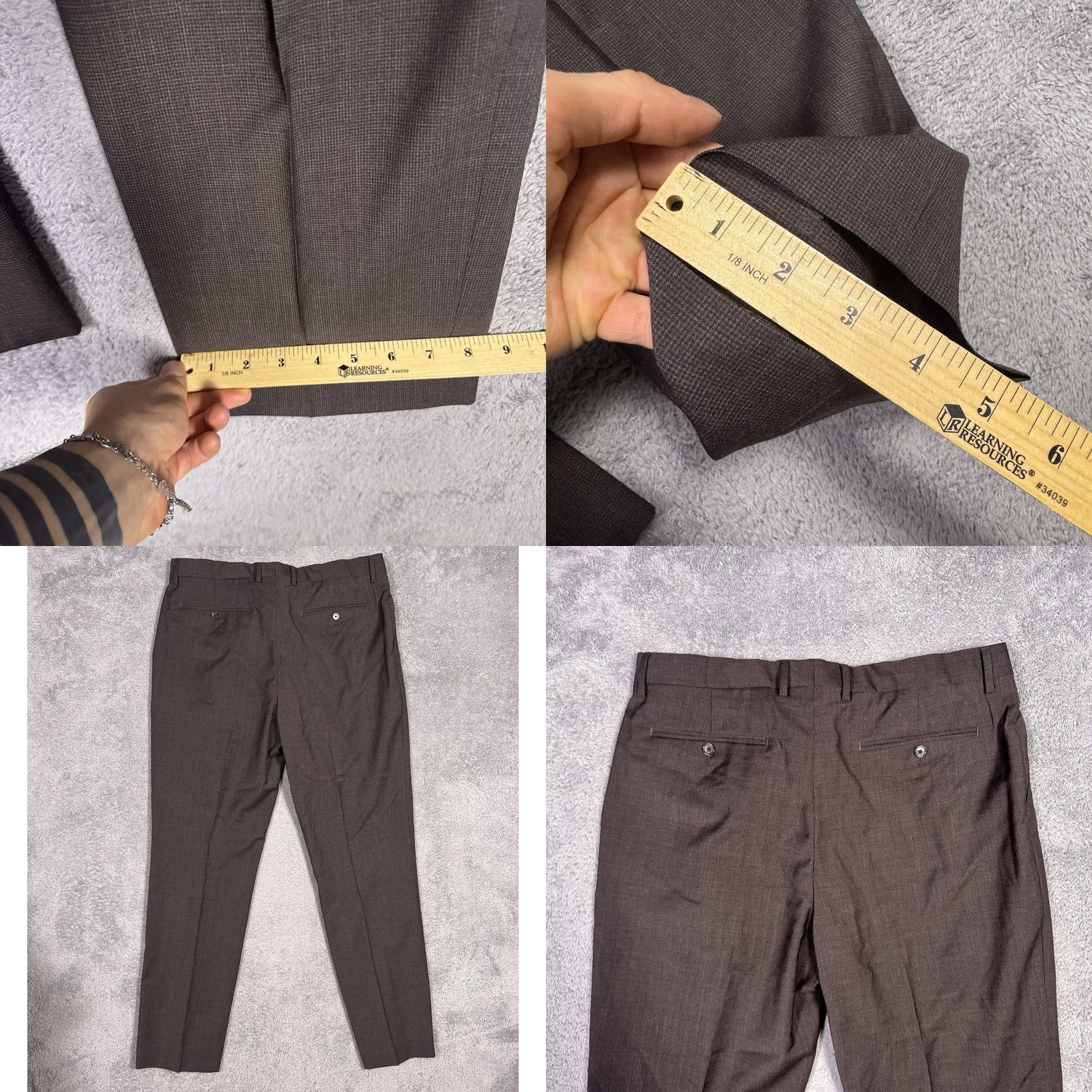 Banana Republic Banana Republic Reda Pants Mens 36x32 Wool Slim Slacks Trouser 1865 Super 110s Dress Pants Size US 36 / EU 52 - 9 Thumbnail
