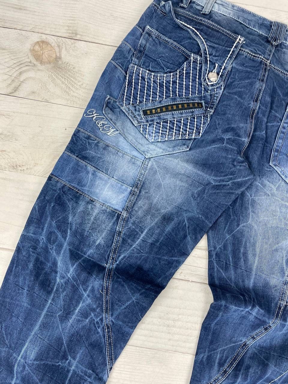 Japanese Brand Kosmo Lupo Distressed Gothic Punk Denim Jeans Japan Y2K Size US 38 / EU 54 - 4 Thumbnail