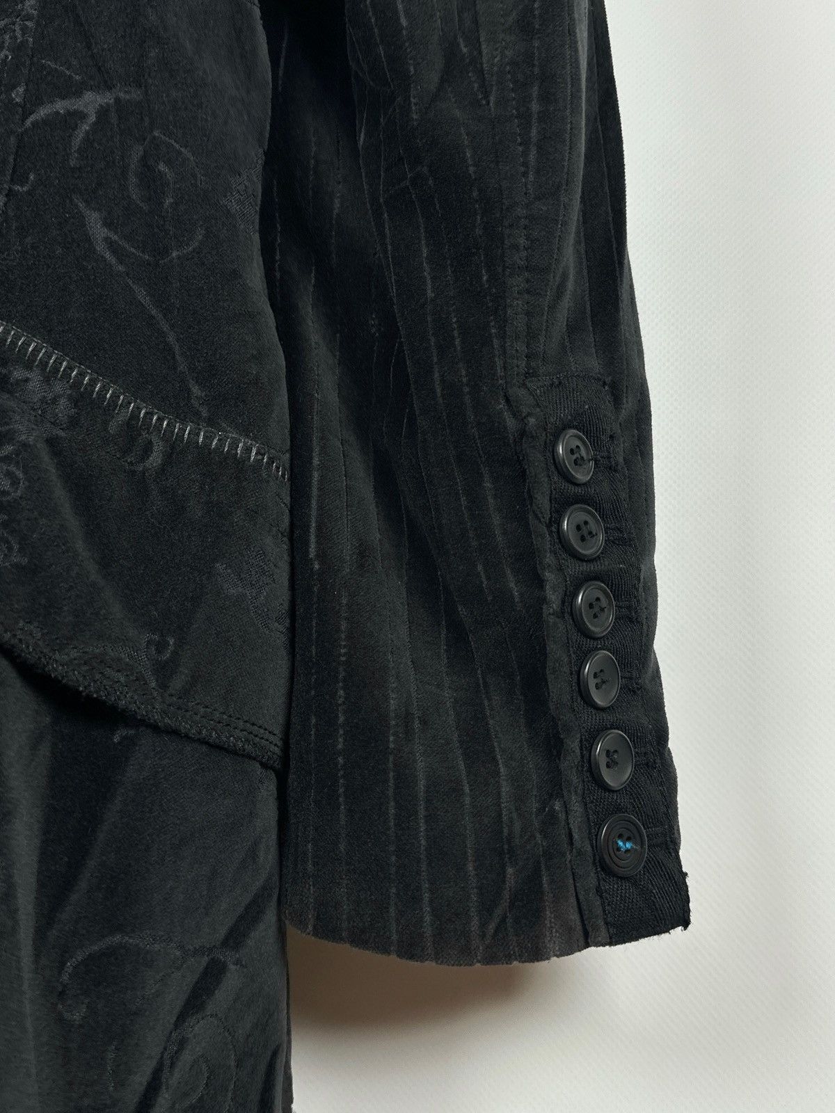Marithe + Francois Girbaud Marithe Francois Girbaud Jacquard Double Breasted Coat Size L / US 10 / IT 46 - 20 Thumbnail