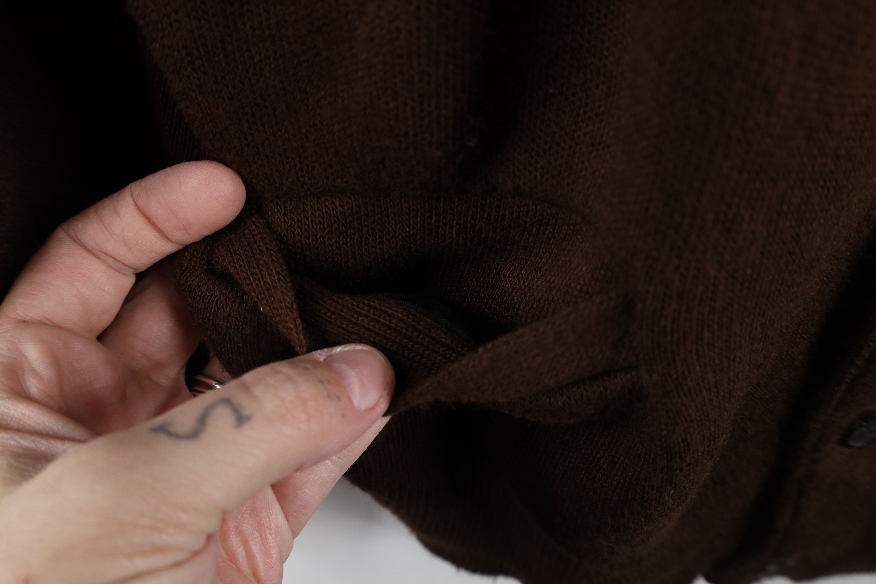 Vintage Vintage 70s Streetwear Knit Cardigan Sweater Brown USA Size US L / EU 52-54 / 3 - 5 Thumbnail