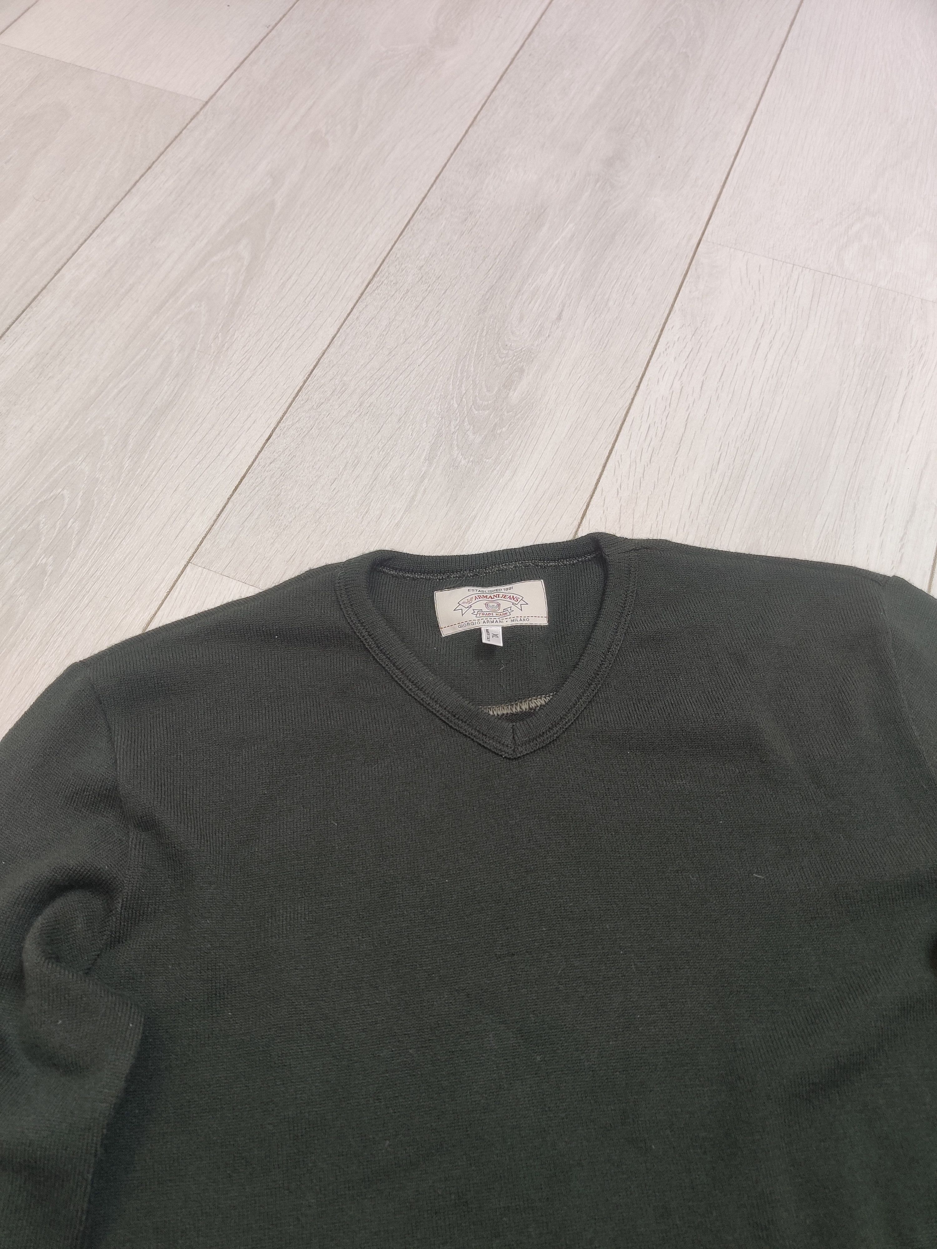Armani Vintage Armani Jeans V neck sweater made in Italy Size US XL / EU 56 / 4 - 3 Thumbnail