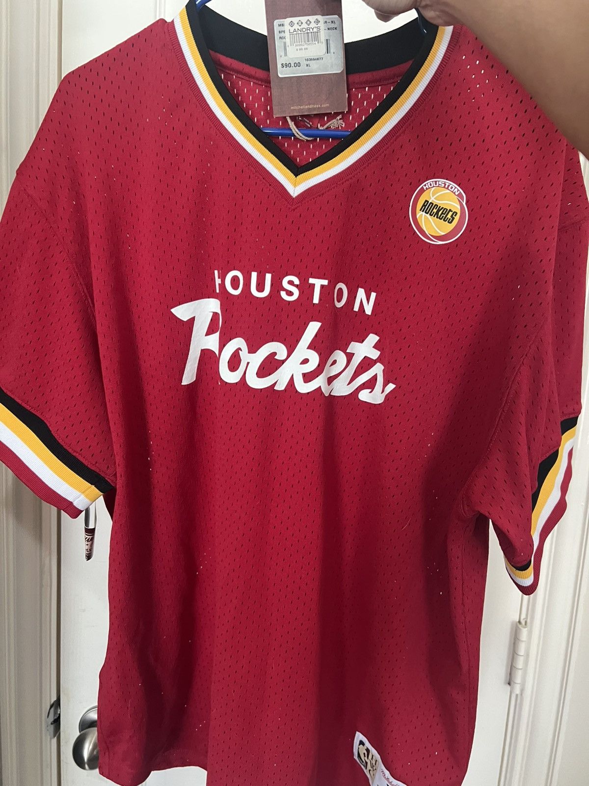 Mitchell & Ness BRAND NEW ROCKETS JERSEY (MITCHELL & NESS) Size US XL / EU 56 / 4 - 1 Preview