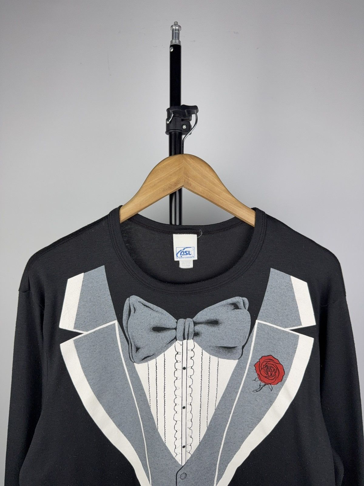 Japanese Brand VTG ❗️1980 Tuxedo Suit Graphic Long Sleeve Shirt Funny Print Size US L / EU 52-54 / 3 - 3 Thumbnail