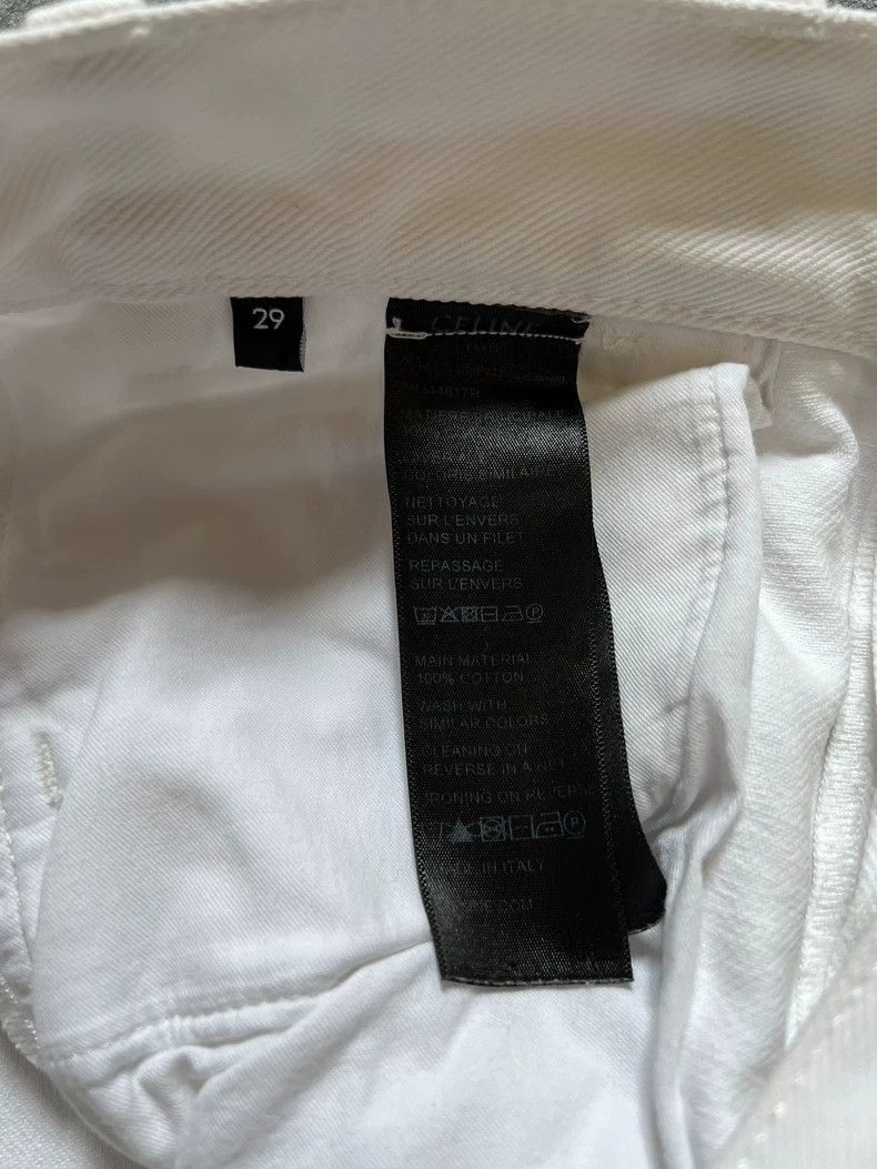 Celine CELINE Pure white micro-pull jeans Size 29" - 5 Thumbnail