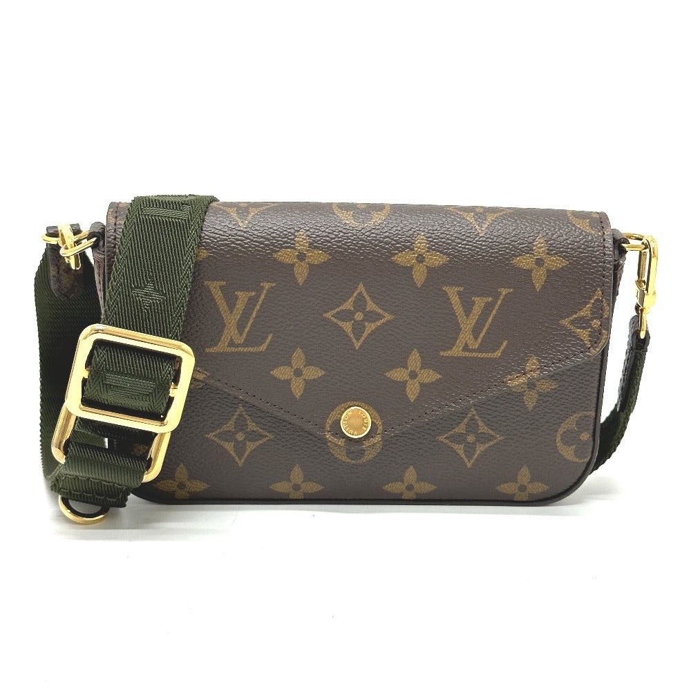 Louis Vuitton M80091 Monogram Murti Pochette Felicie Diagonal Hanging (E.g. Of A Rocket) Pouch Shoulder Bag Canvas Women Brown