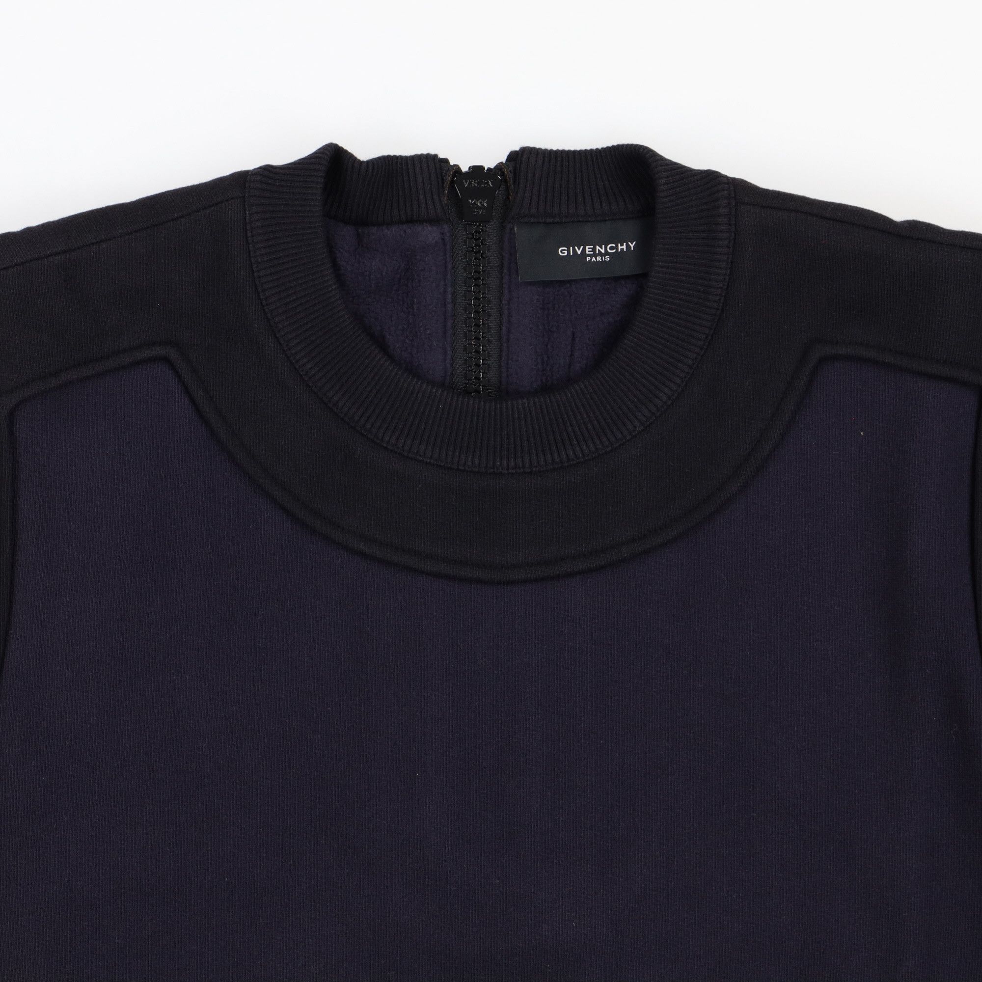 Givenchy Navy and Black Back Zip Sweatshirt Size US M / EU 48-50 / 2 - 2 Thumbnail