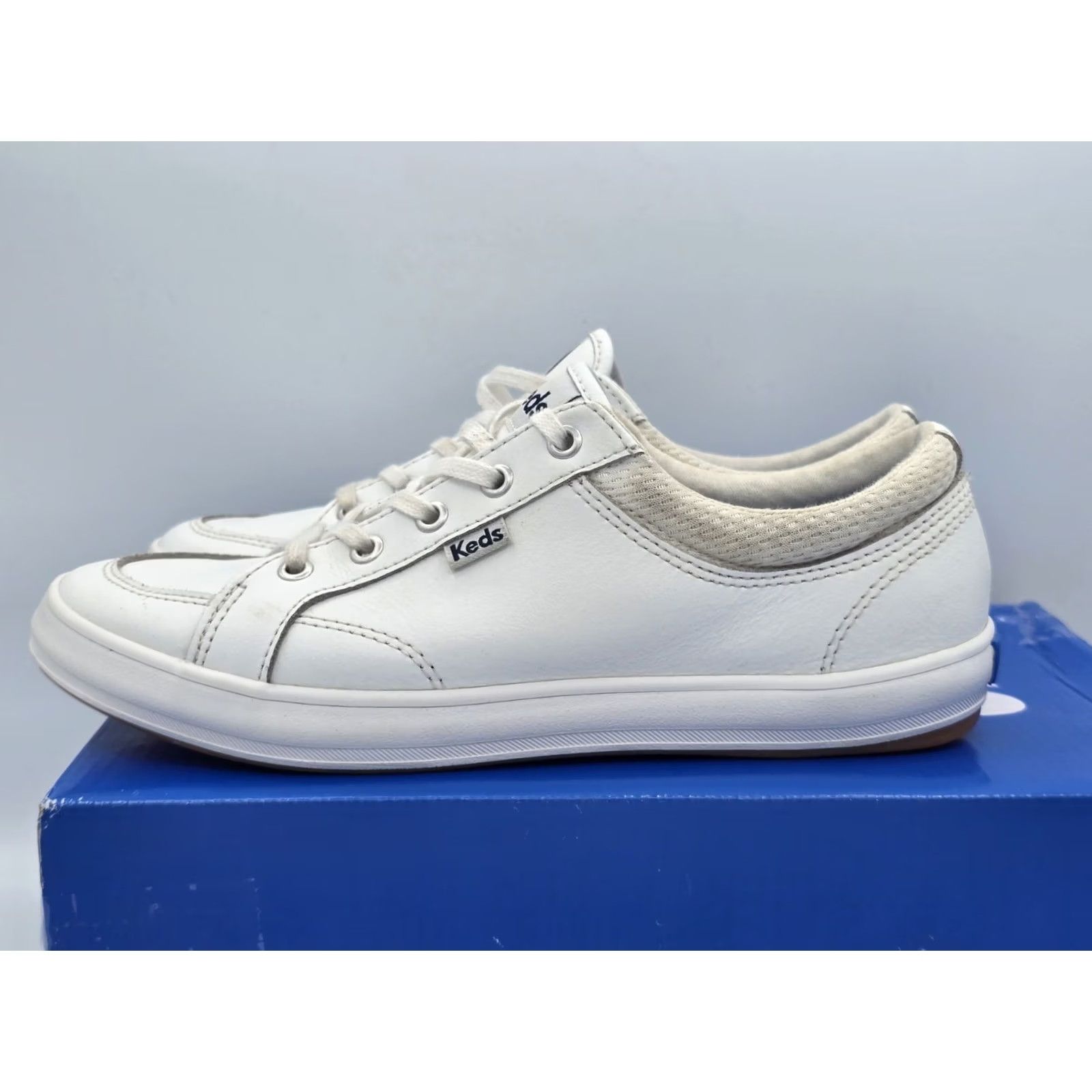 Keds Keds Women's Center4-100 White Leather Sneakers US 7M - Used Good Size US 4 / IT 34 - 4 Thumbnail