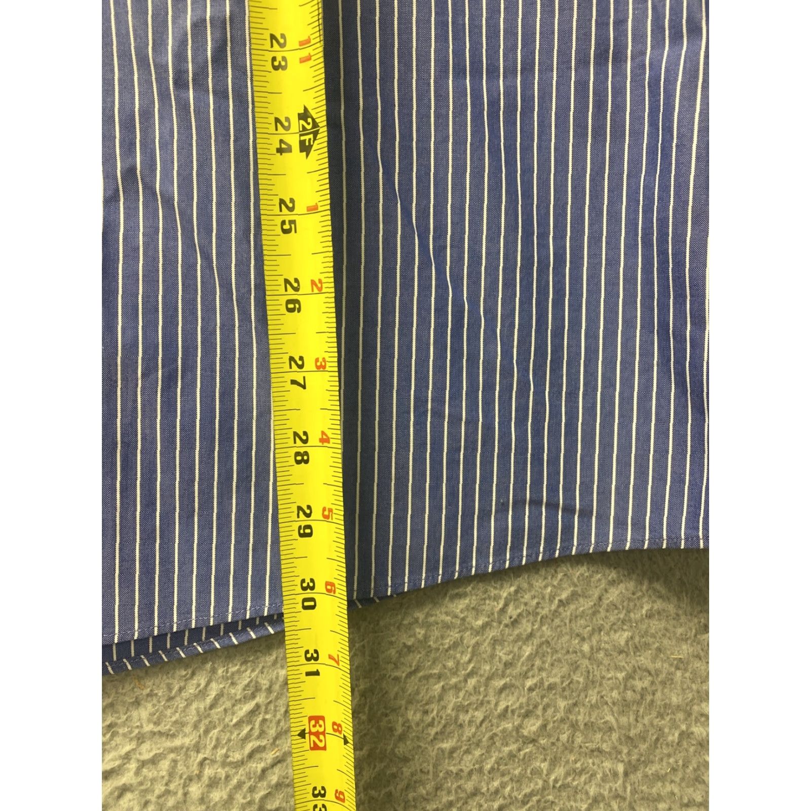 Eddie Bauer Eddie Bauer Button-Front Shirt Men XL Big & Tall Blue White Stripe Cotton /107-3 - Classic Button-Up Shirt Mens Big Tall Size XL Size US XL / EU 56 / 4 - 6 Thumbnail