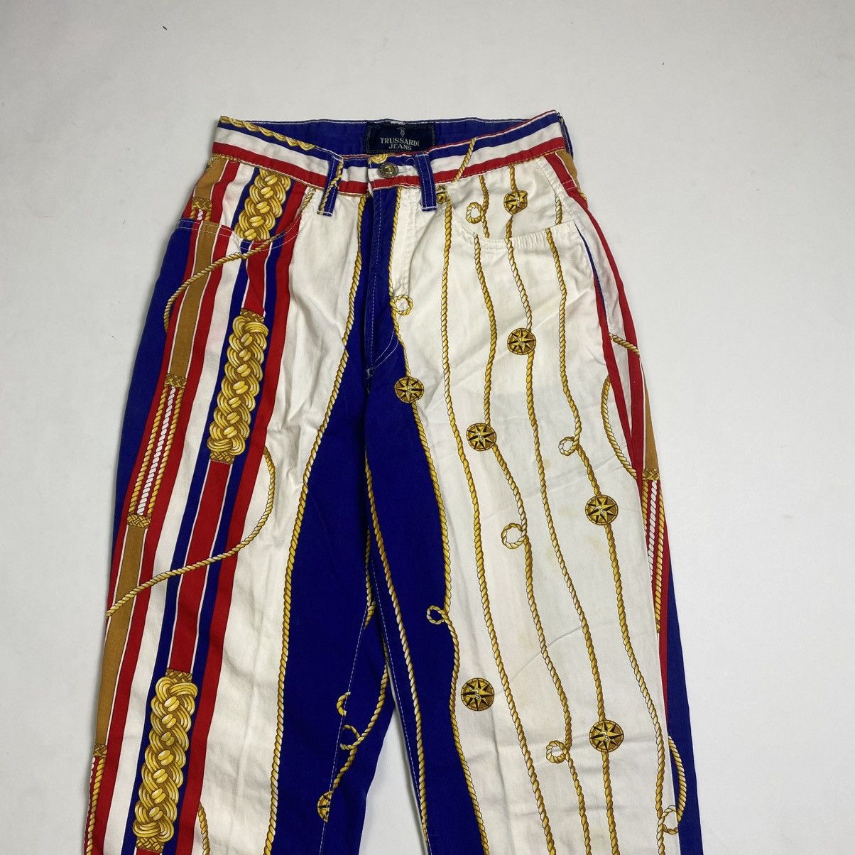 Trussardi Archive Trussardi Pattern Baroque pants Size 26" / US 2 / IT 38 - 11 Thumbnail